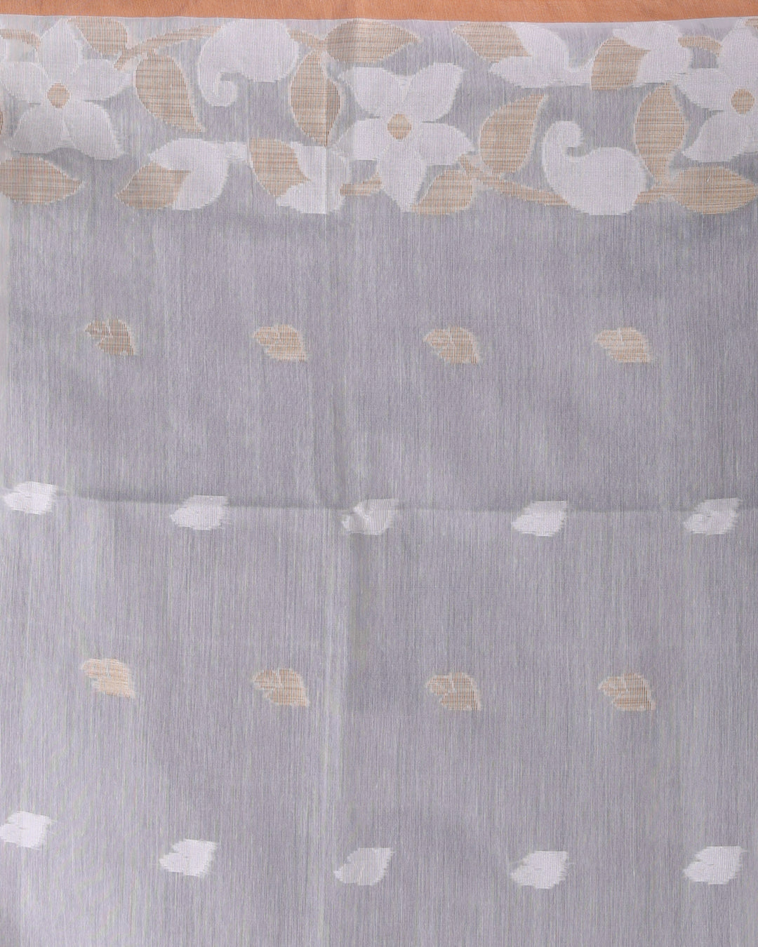 WOVEN SNOW (HANDLOOM COTTON BLEND SAREE)