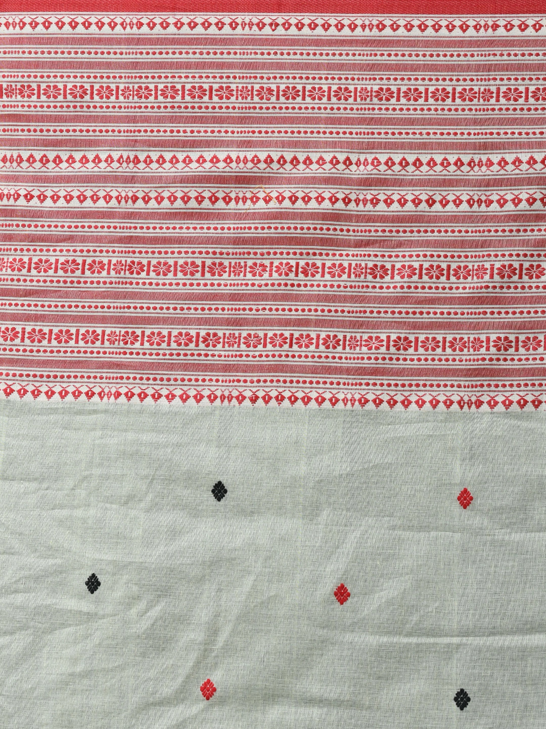 IVORY WHISPER (HANDLOOM 100% PURE COTTON SAREE)