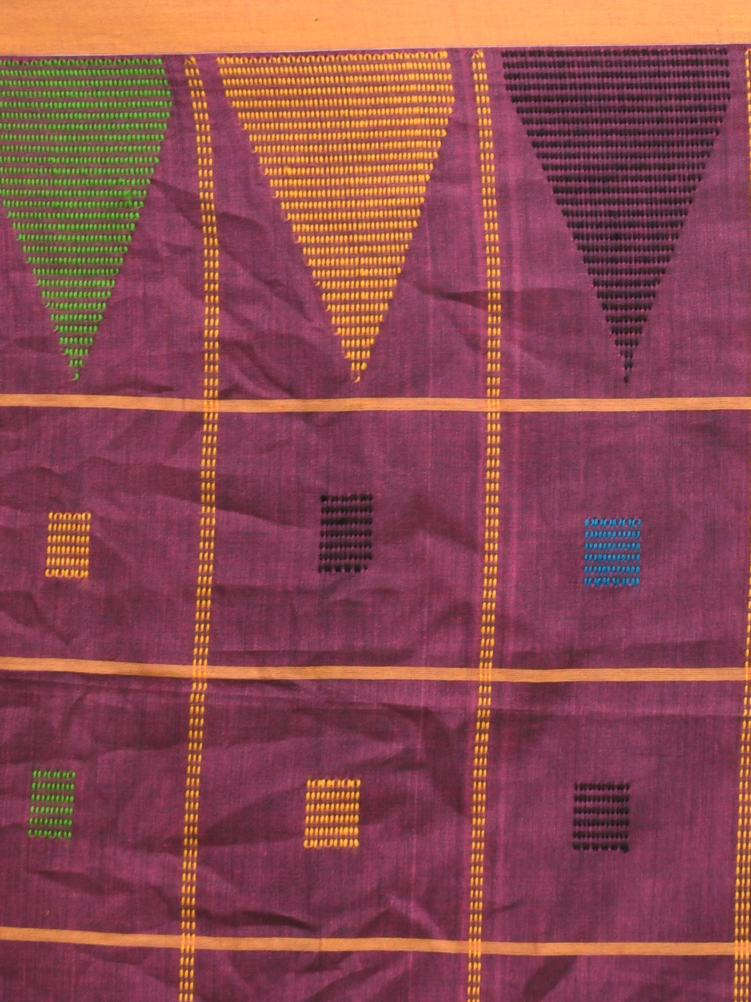 AMETHYST GLIMMER (HANDLOOM 100% PURE COTTON SAREE)