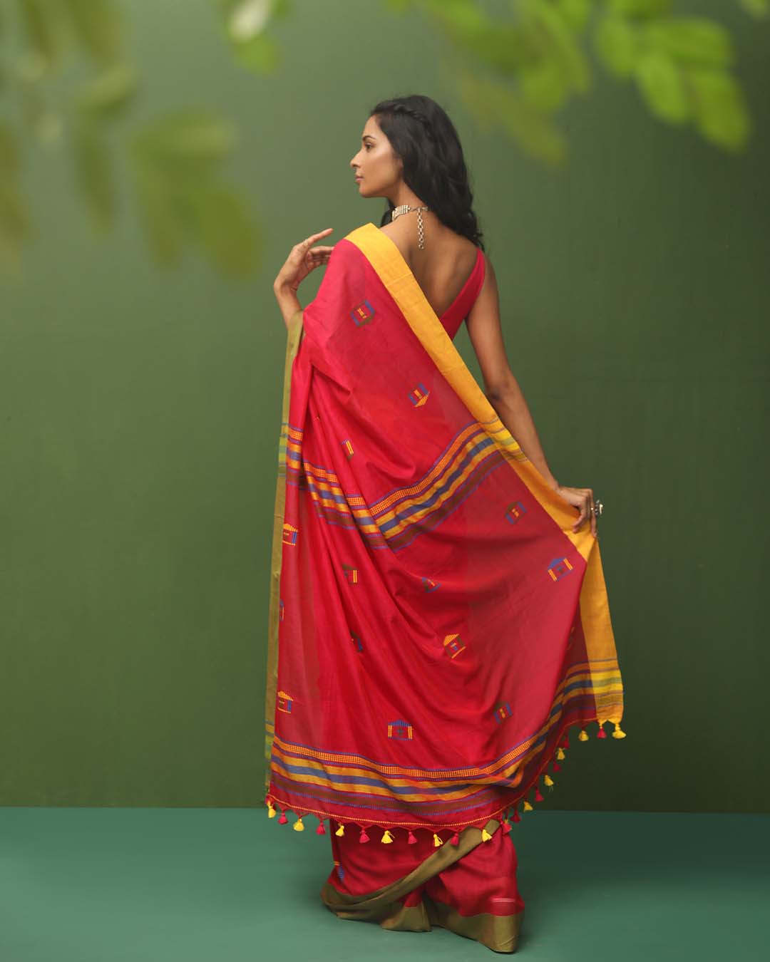 BLUSH HARMONY (HANDLOOM 100% PURE COTTON SAREE)