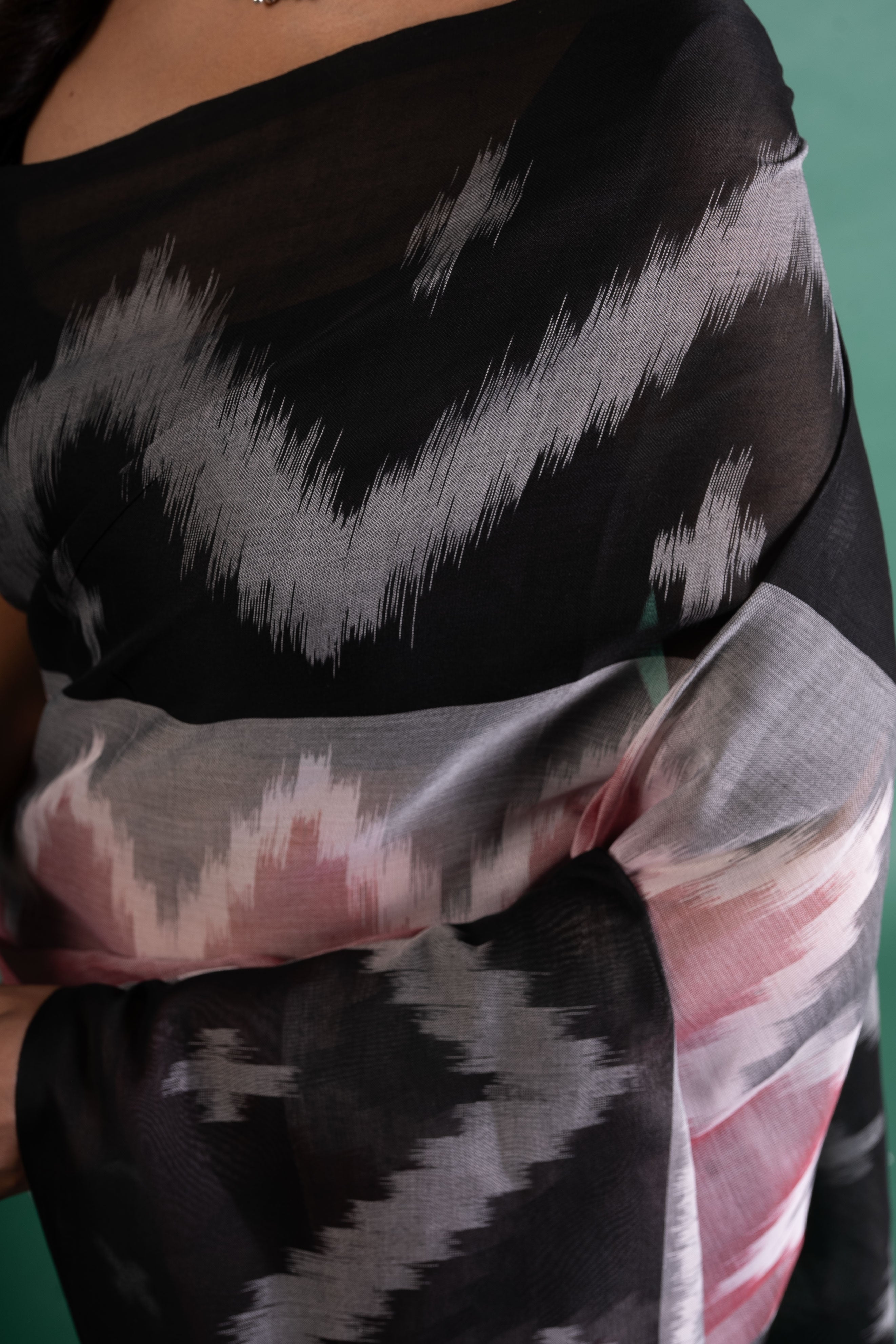 Mistline Ikat Cotton Saree