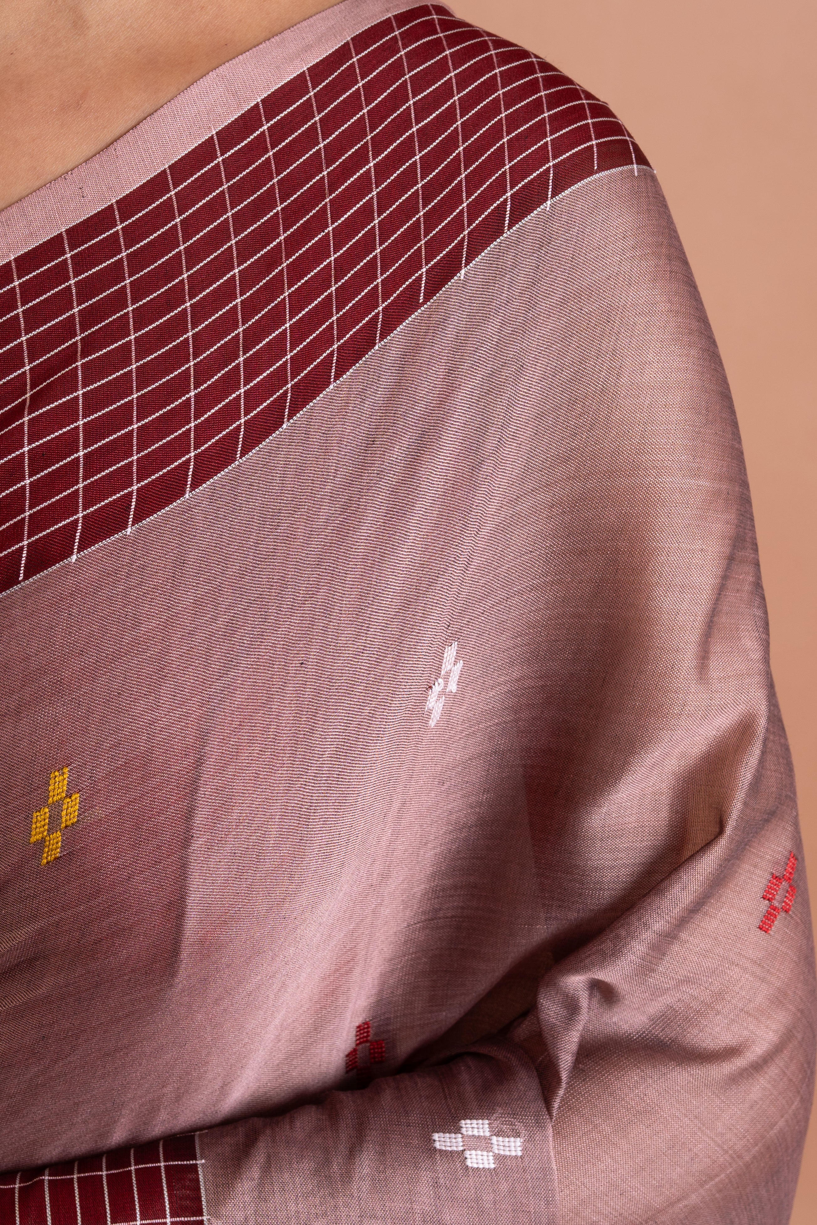 Madhura Gridline Handloom Cotton Saree