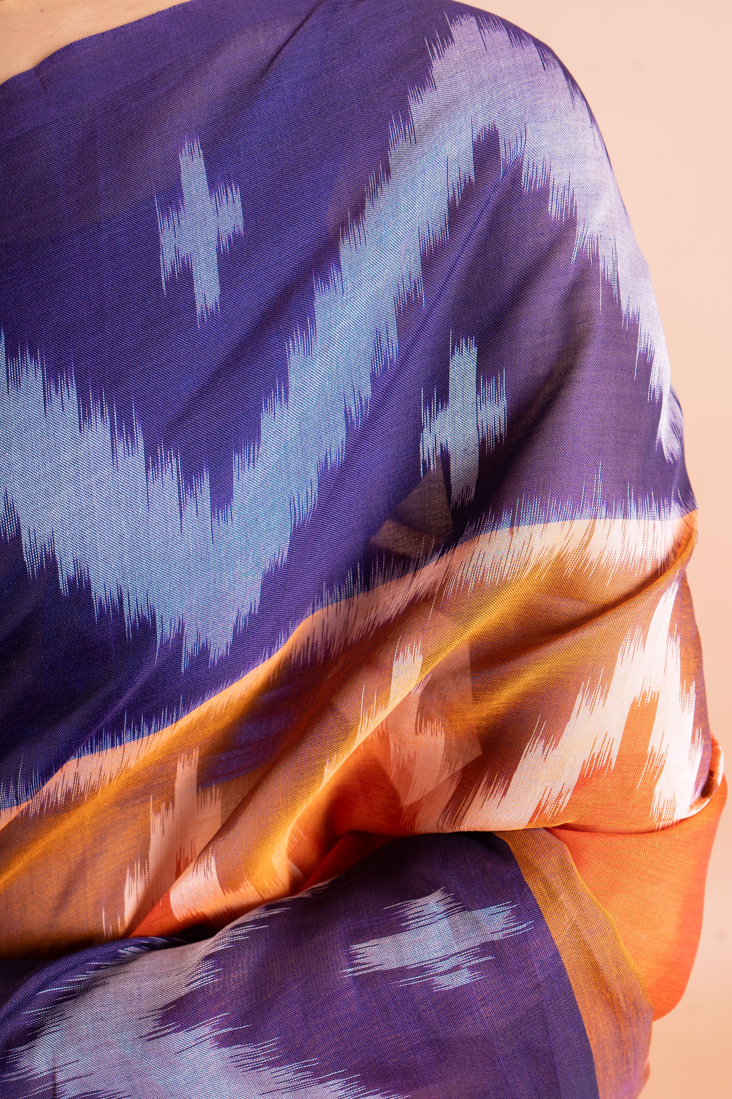 Neelam Agni Ikat Pure Handloom Saree