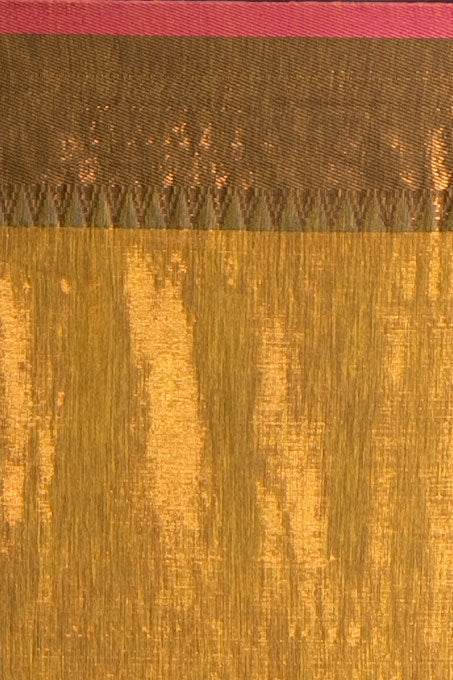 Sunlit Gulab-Gold Pure Tissue Saree