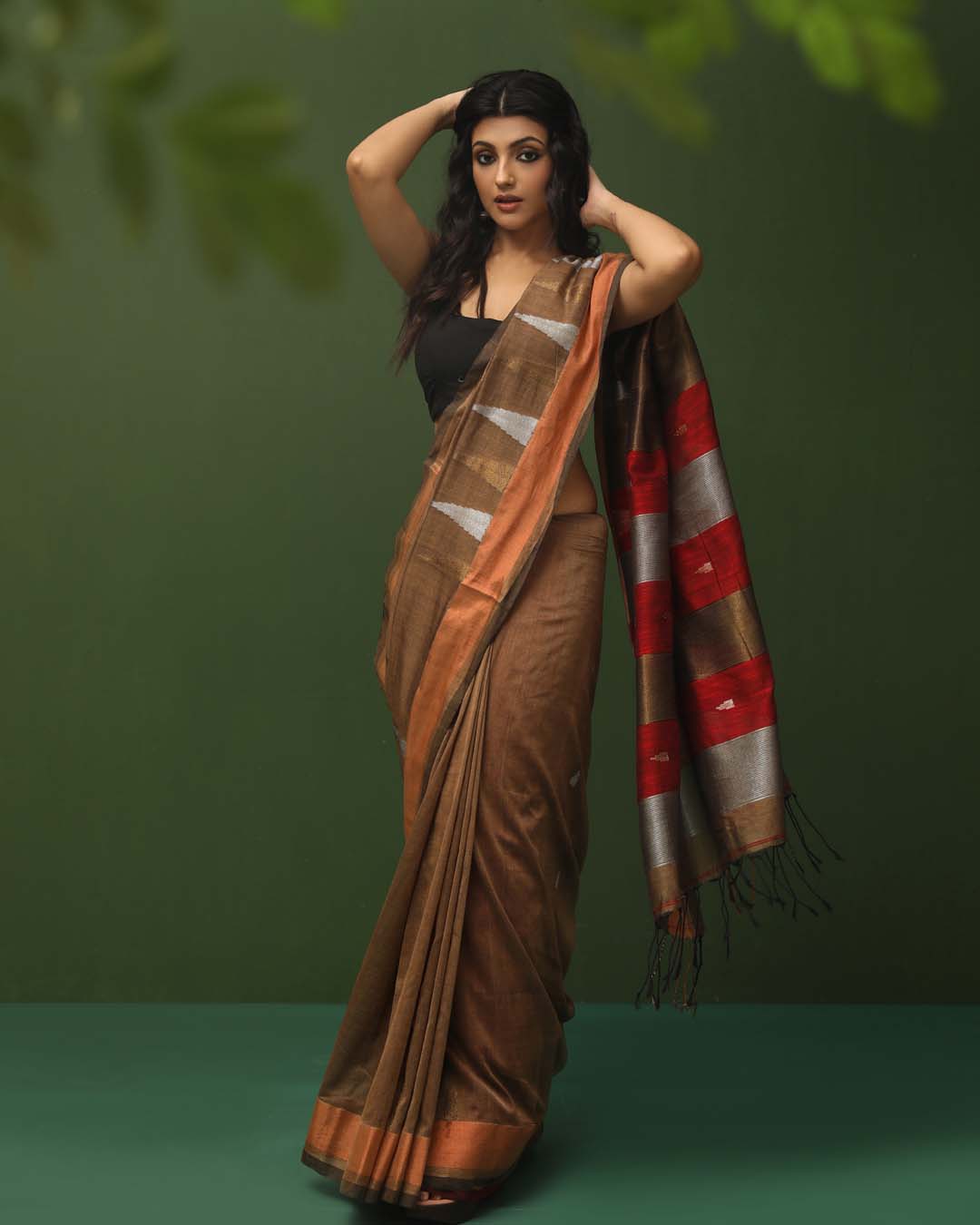 EARTH’S EMBRACE (HANDLOOM LIVA SAREE)