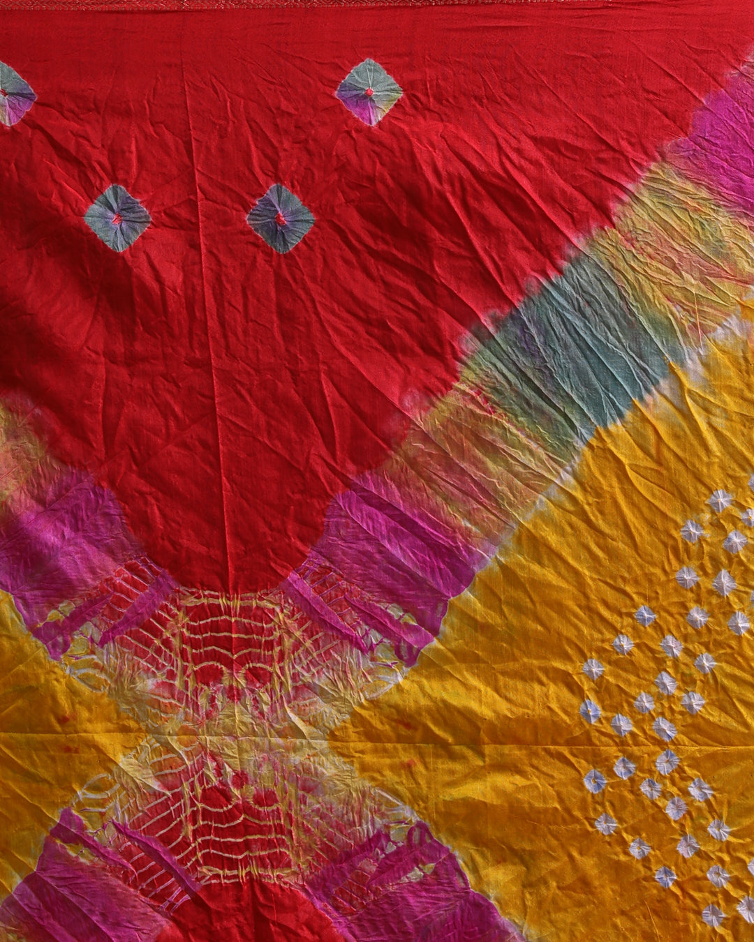 SPECTRUM BANDHANI DELIGHT (BANDHANI POLY CREPE SAREE)