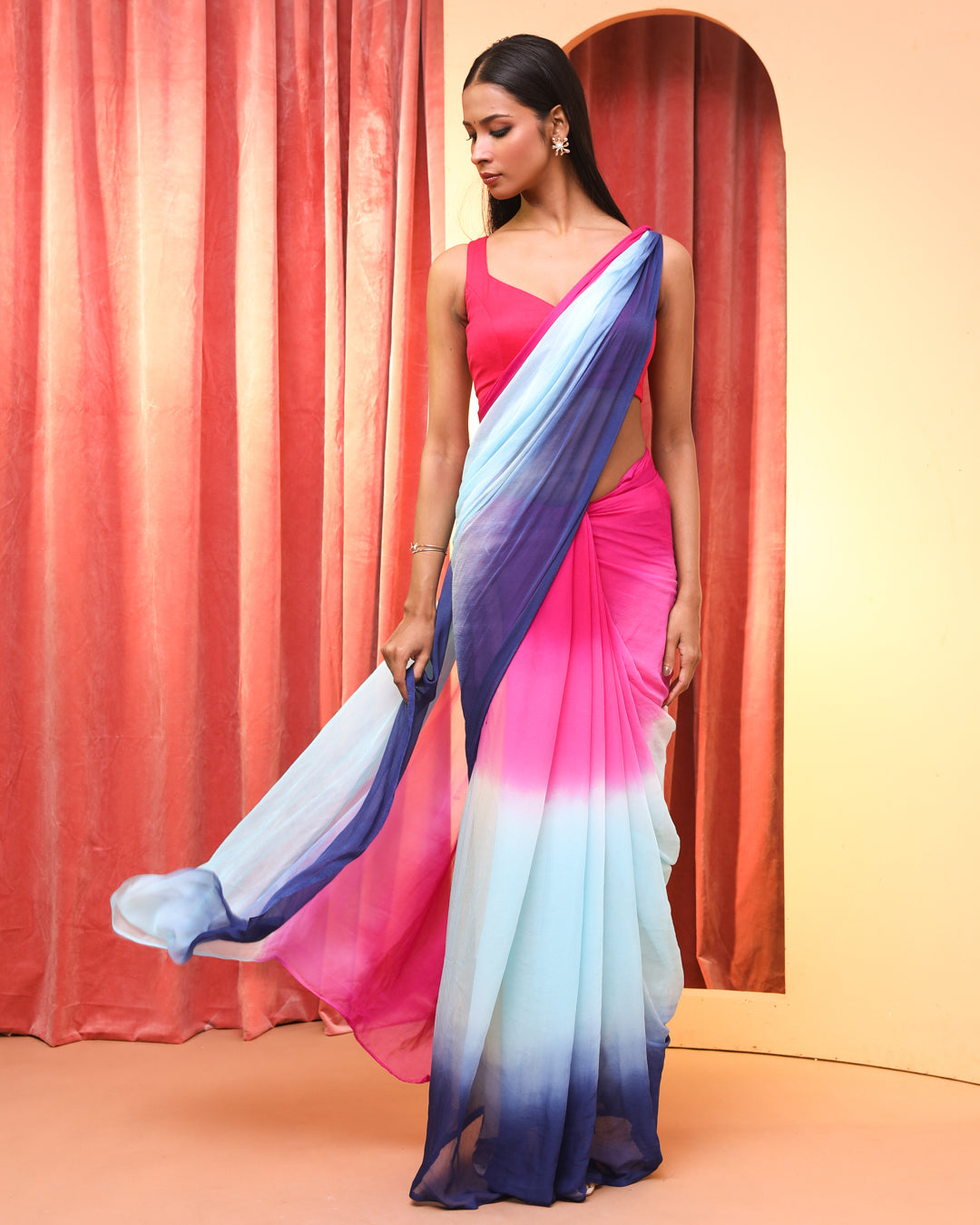 OCEANIC OMBRE (OMBRE SAREE)