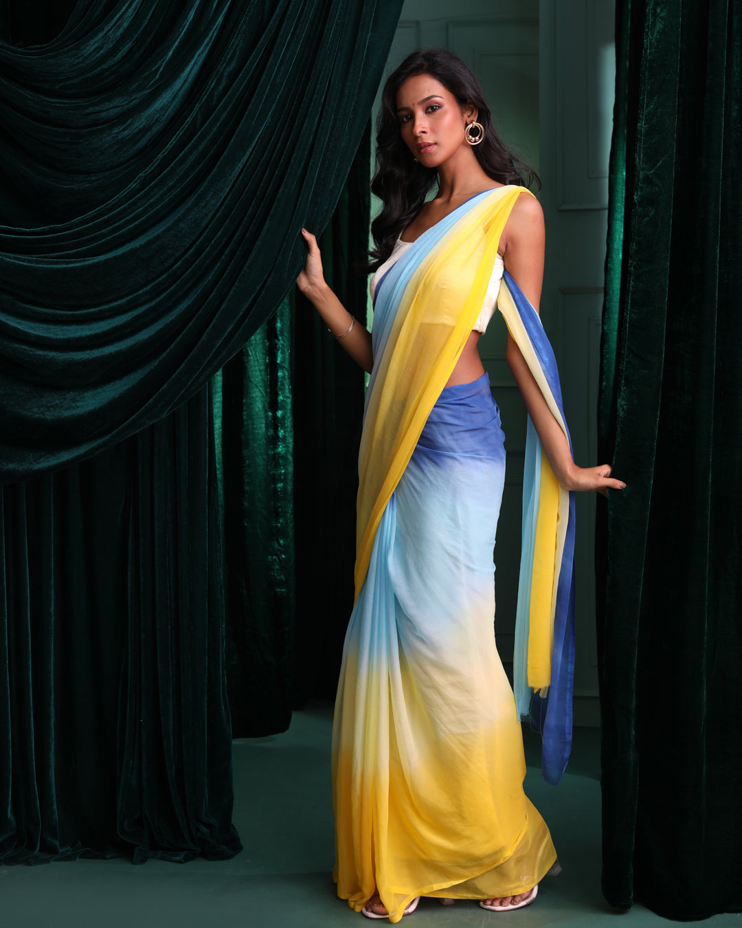 BLUSHING TWILIGHT (OMBRE SAREE)