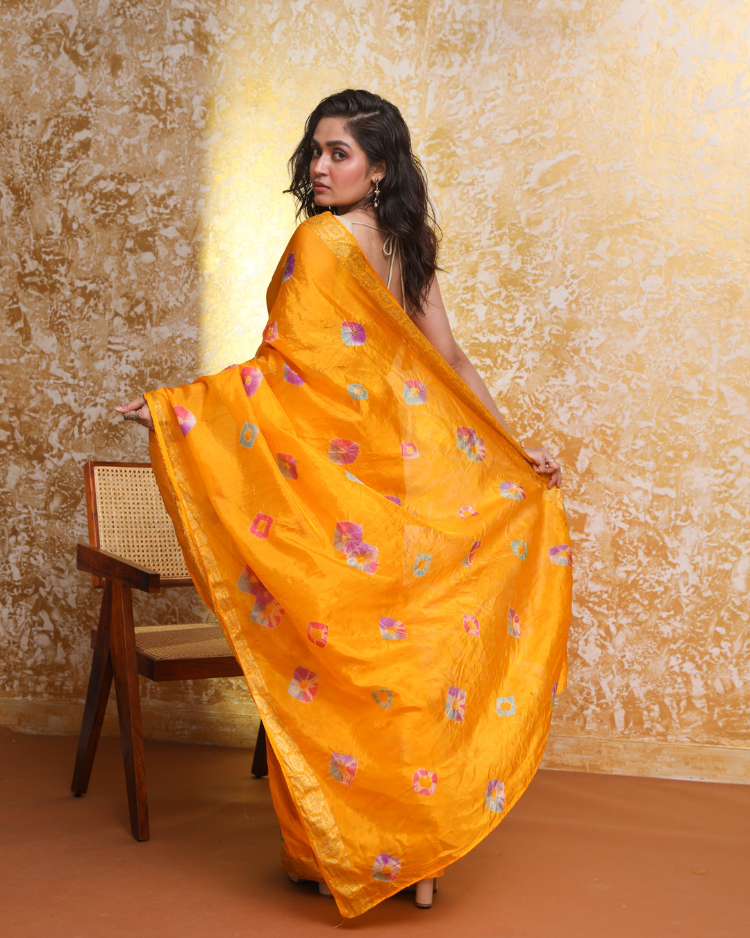 BANDHANI AURA (BANDHANI POLY SILK SAREE)