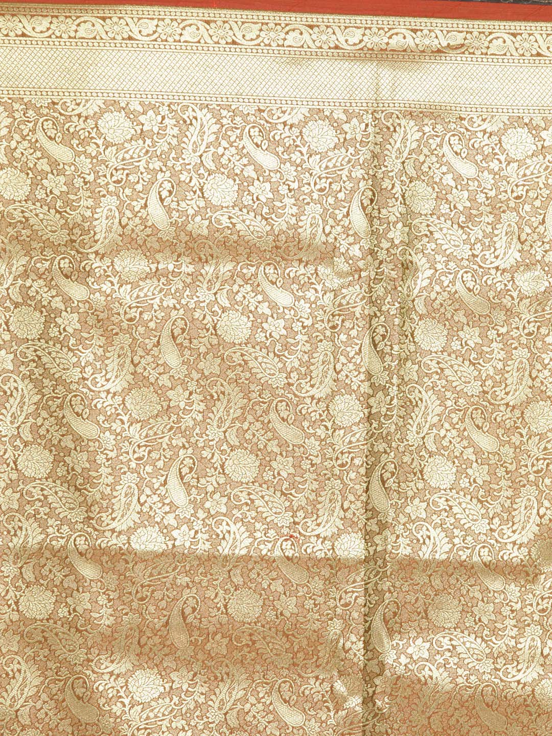 Indethnic Banarasi Brown Woven Design Festive Wear Saree - Saree Detail View