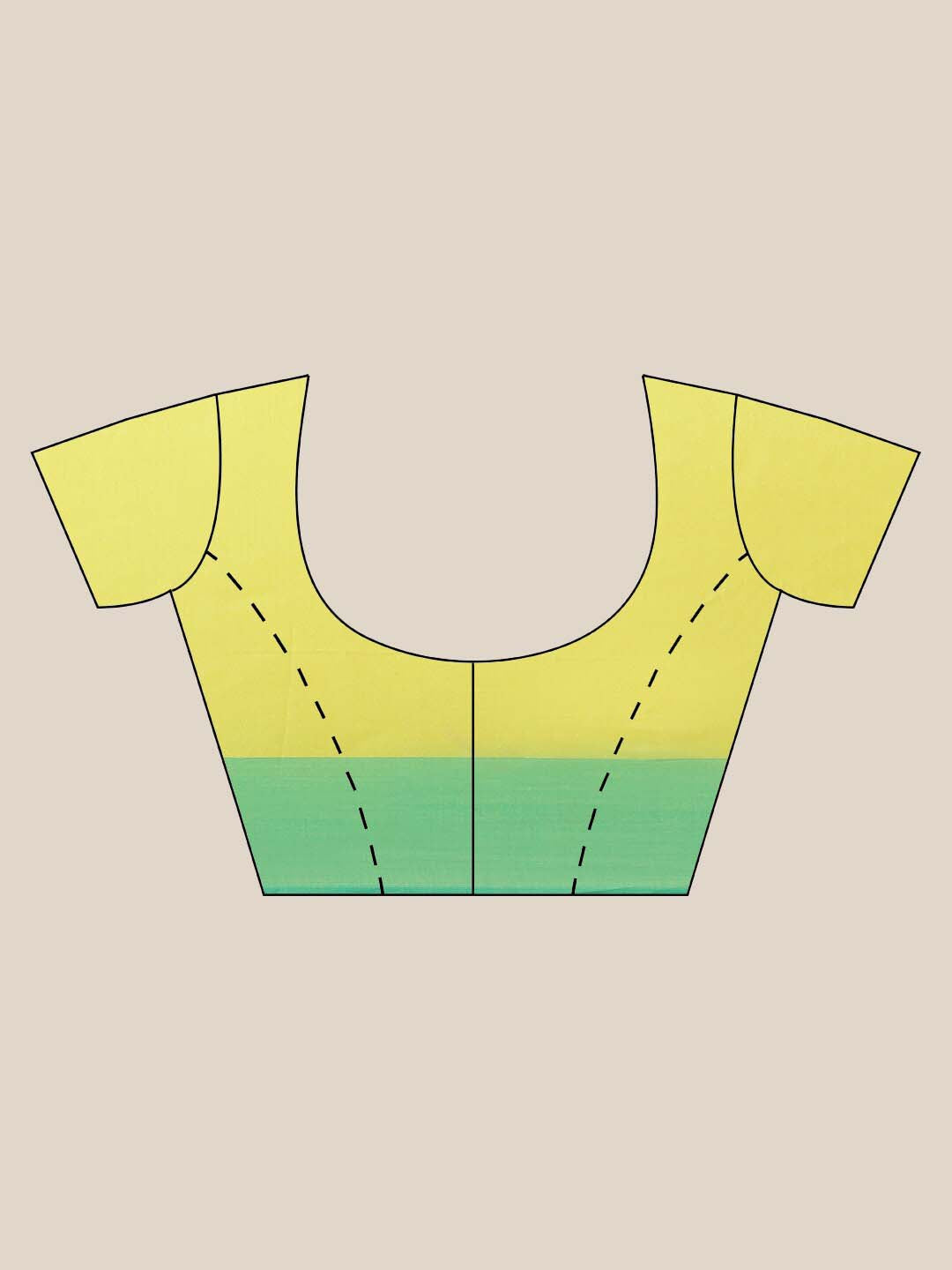 Indethnic Banarasi Lemon Woven Design Party Wear Saree - Blouse Piece View