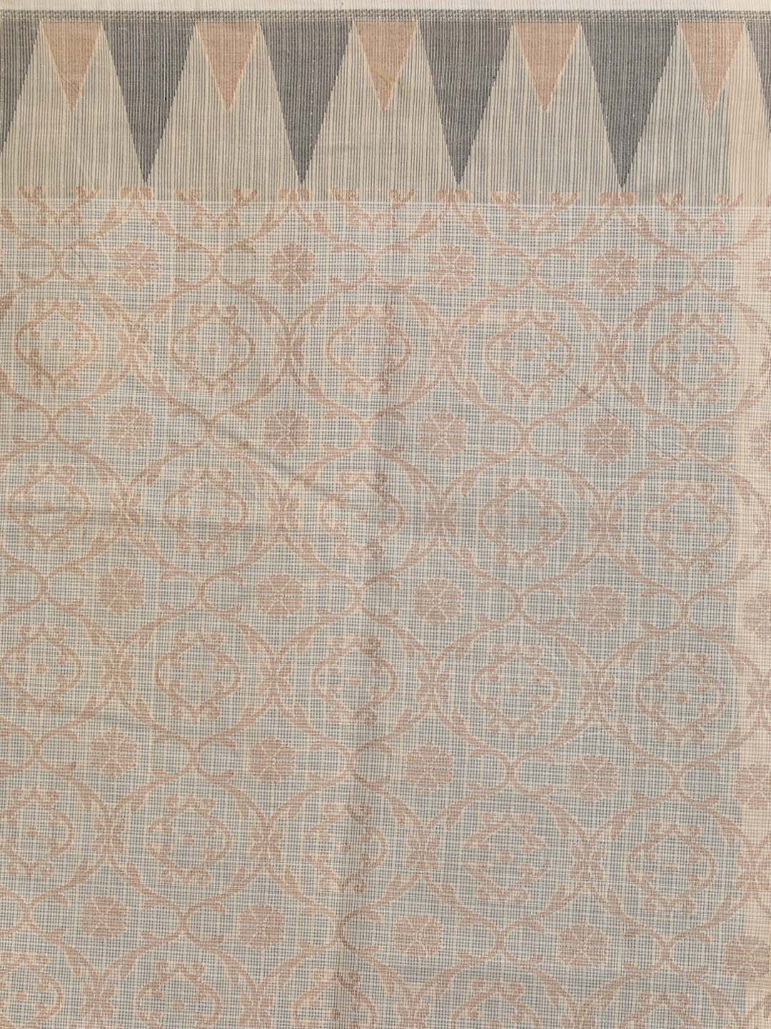 Indethnic Banarasi Beige Woven Design Daily Wear Saree - Saree Detail View