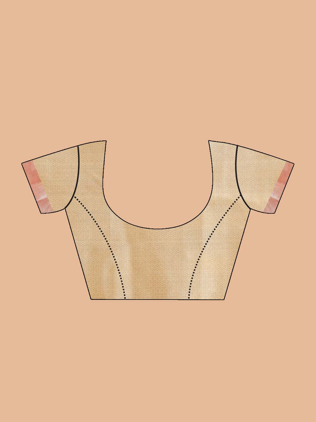 Indethnic Banarasi Yellow Woven Design Party Wear Saree - Blouse Piece View