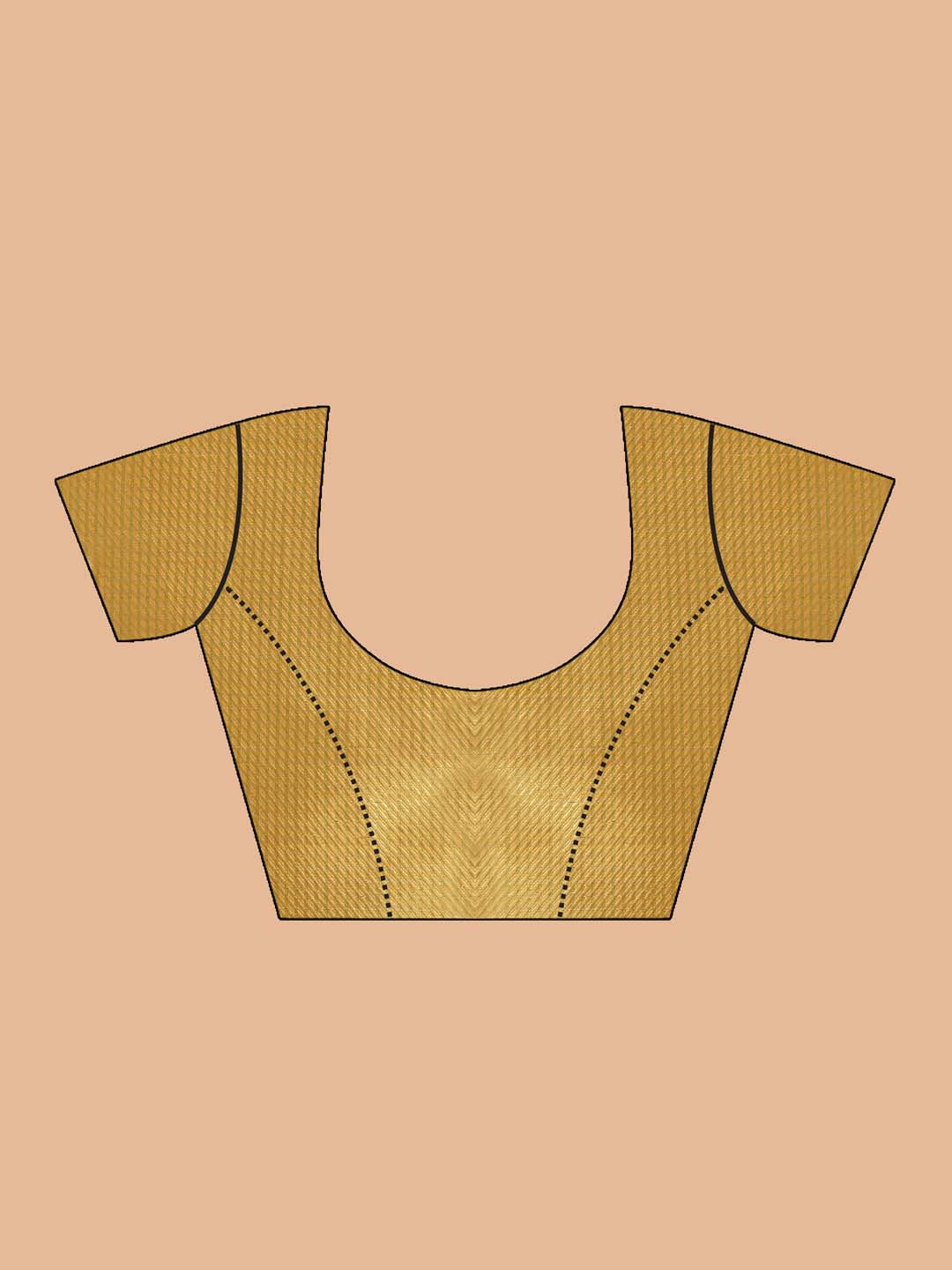 Indethnic Banarasi Yellow Woven Design Daily Wear Saree - Blouse Piece View