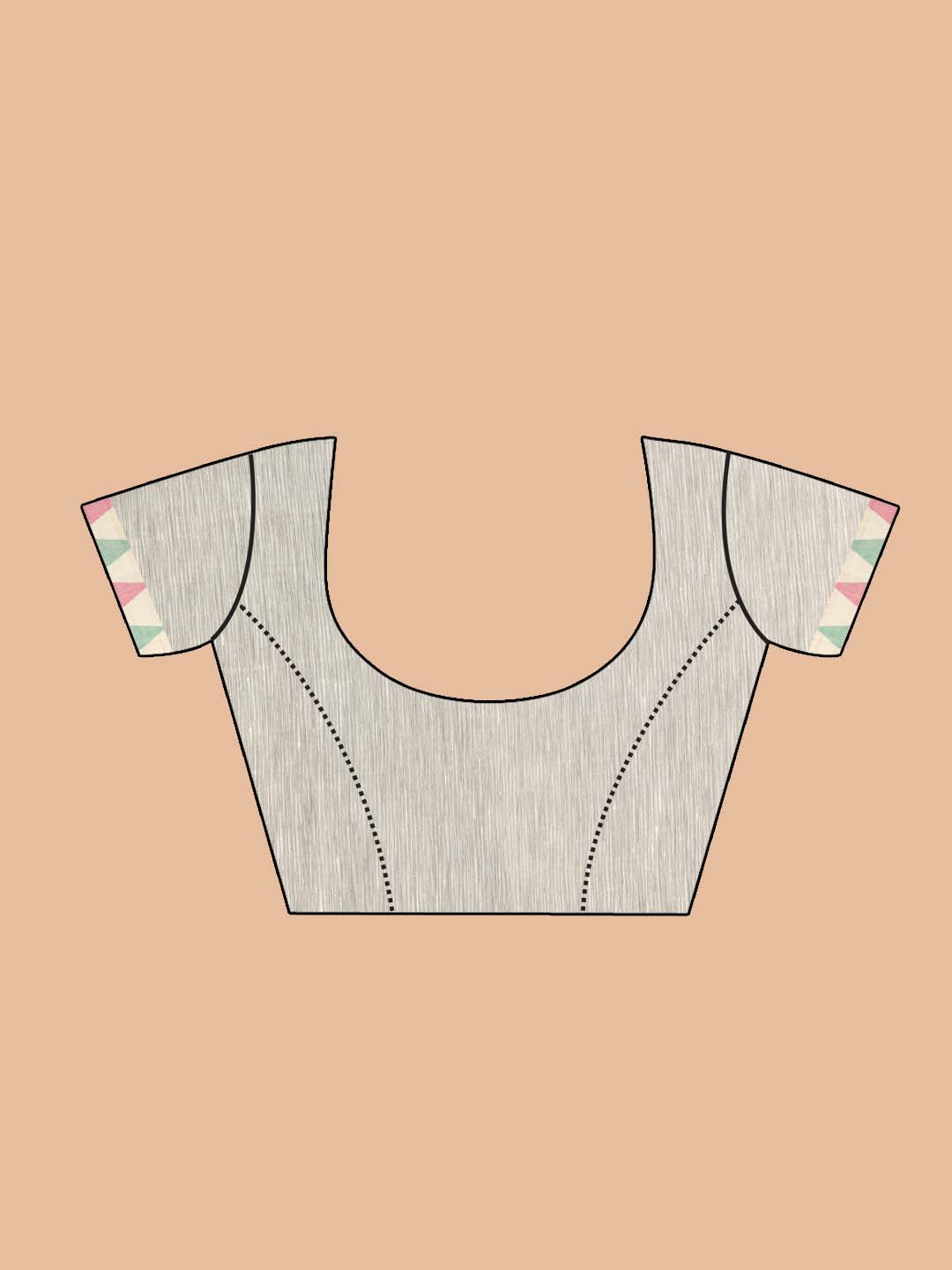 Indethnic Banarasi Purple Woven Design Work Wear Saree - Blouse Piece View