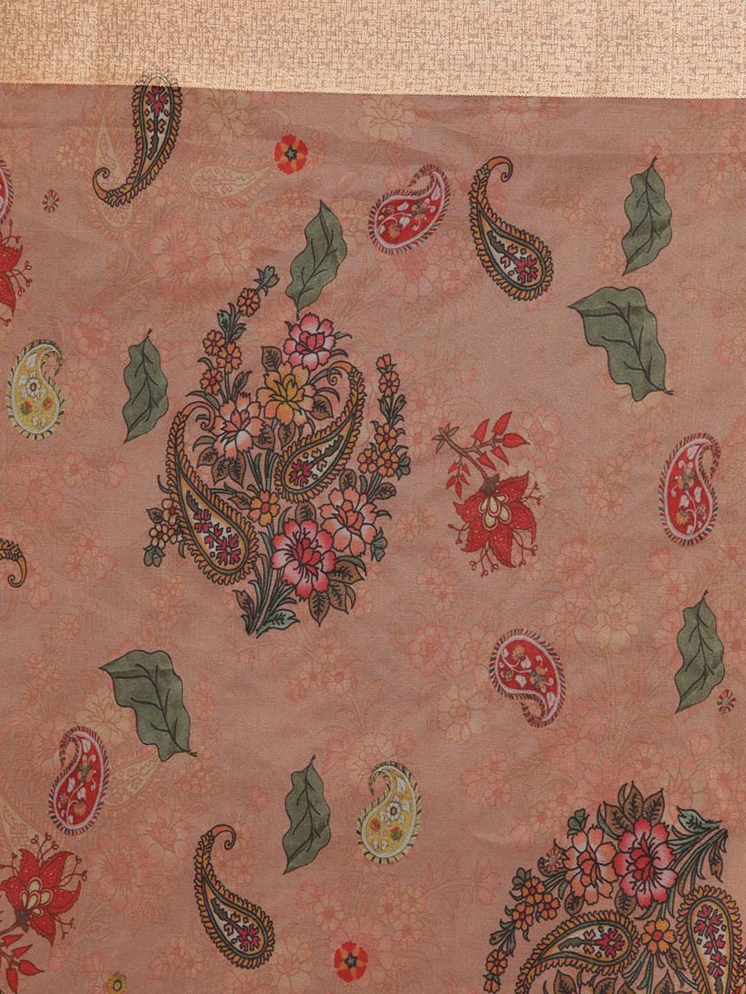 APRICOT PETALS (BANARASI ORGANZA SAREE)