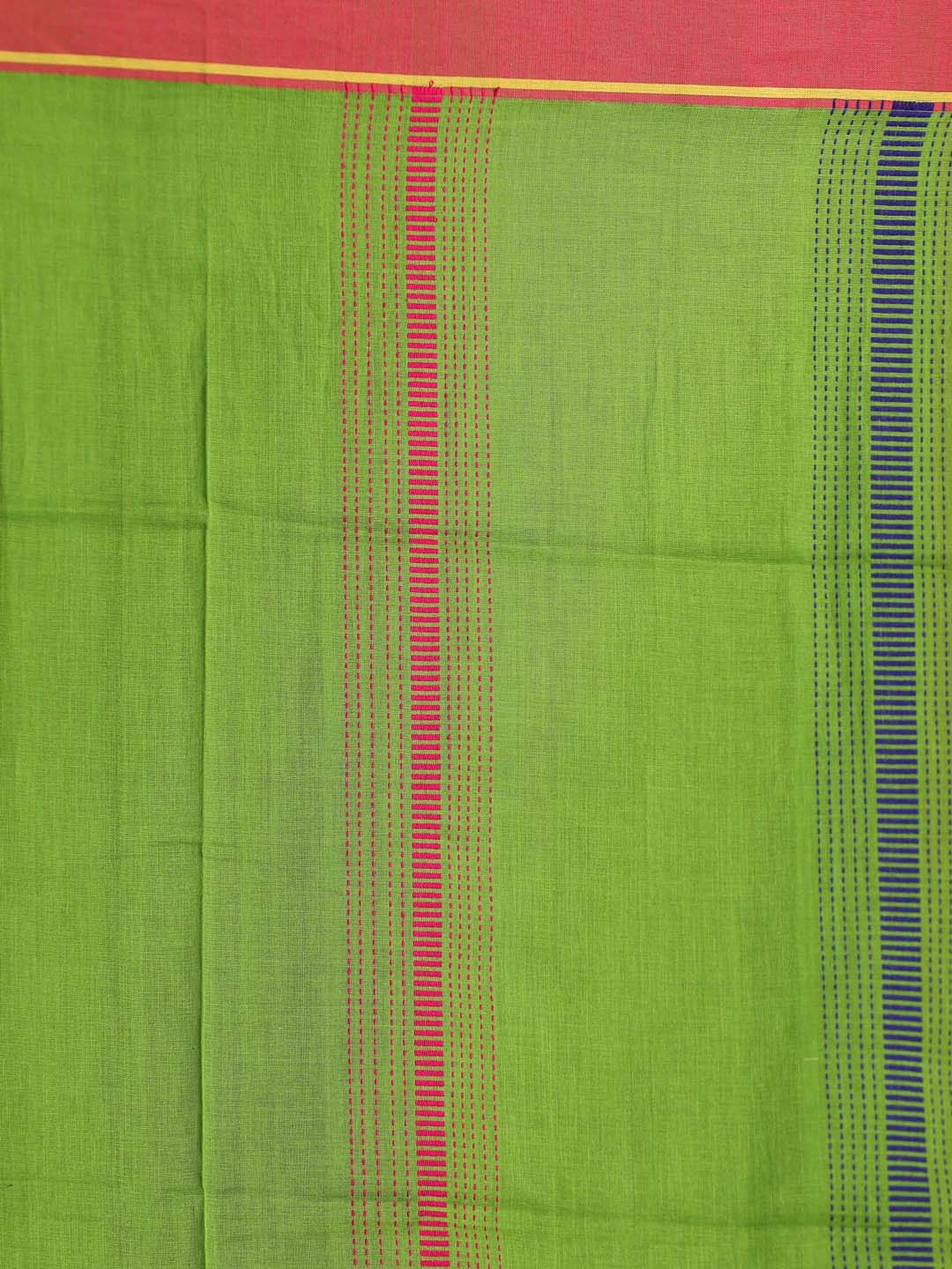 Indethnic Green Pure Cotton Ethnic Motifs Design Jamdani - Saree Detail View