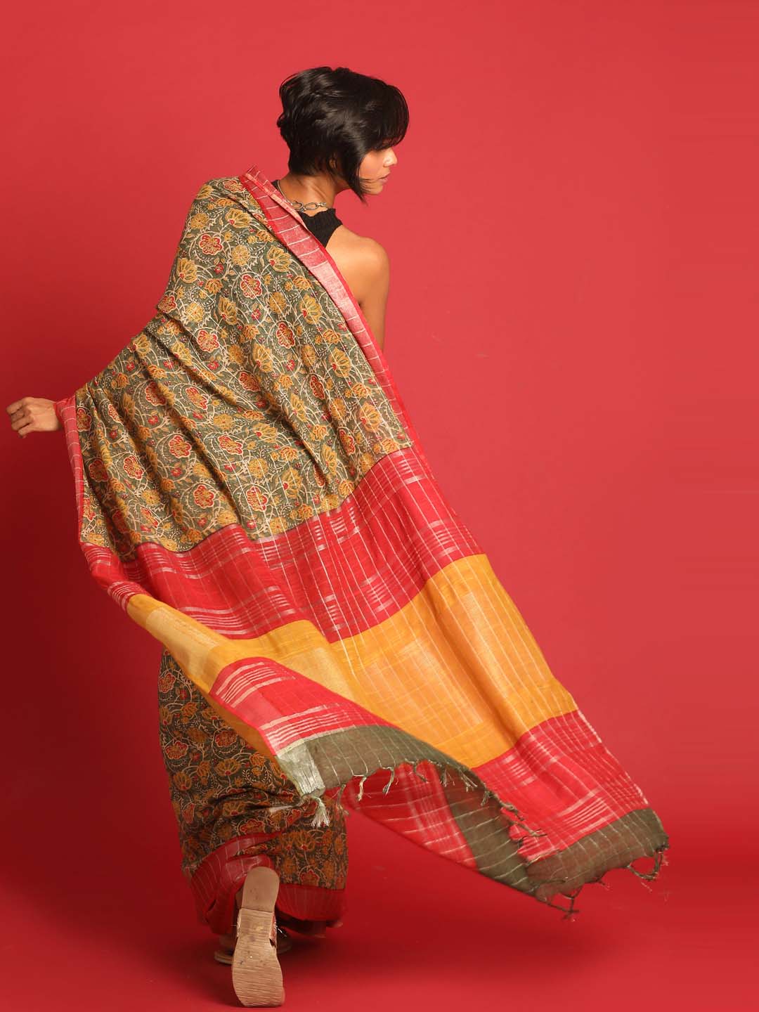 EMERALD BREEZE (BHAGALPURI LIVA SAREE)