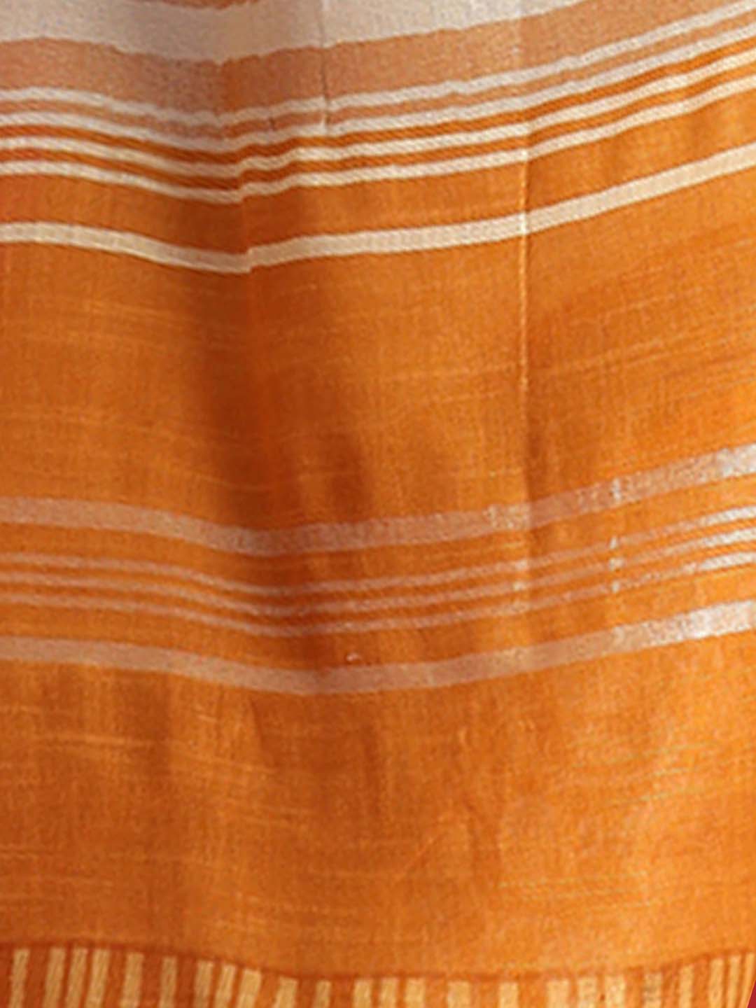Indethnic Yellow Liva Printed Saree - Saree Detail View