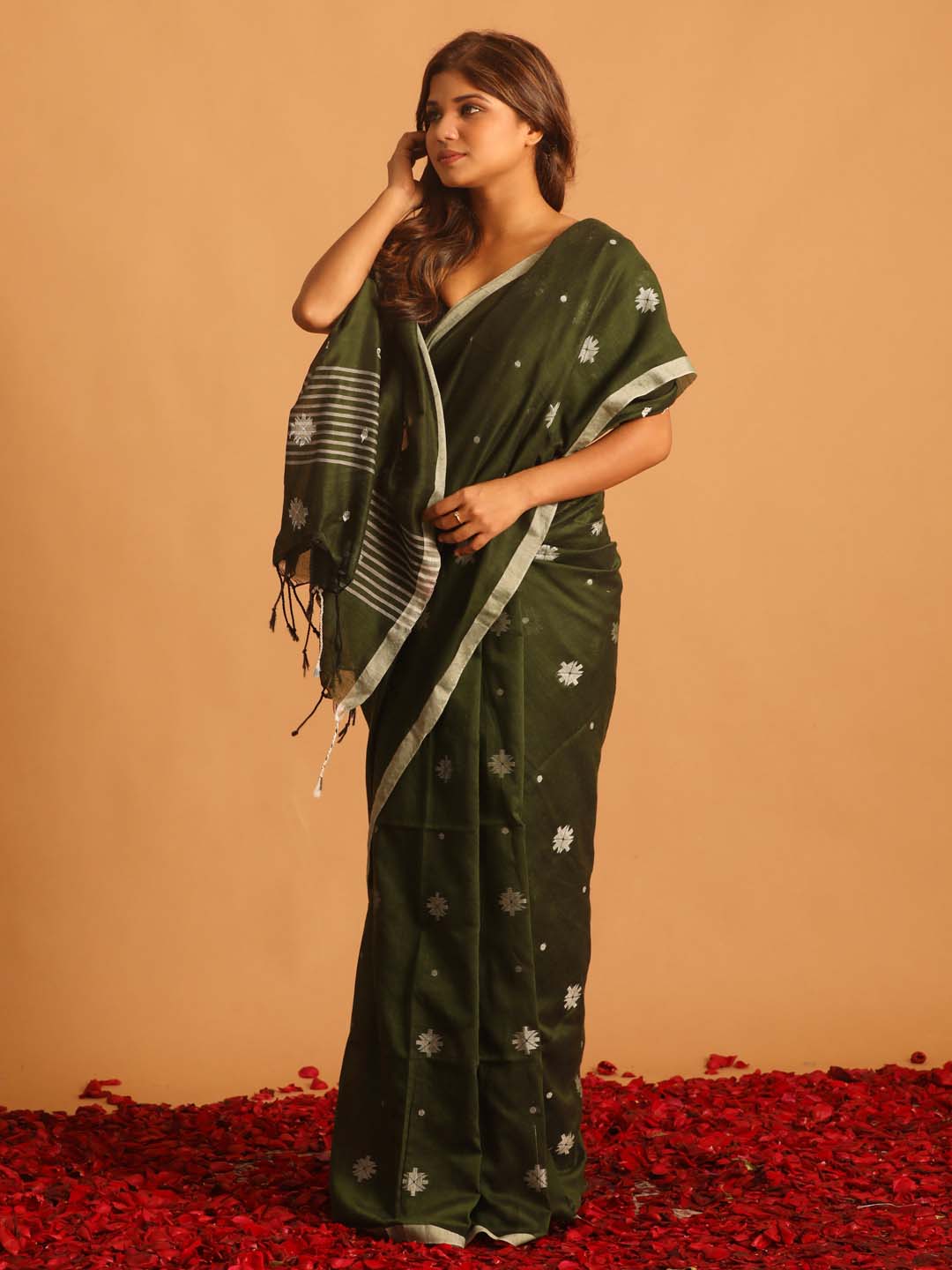 Indethnic Green Woven Design Daily Wear - View 2