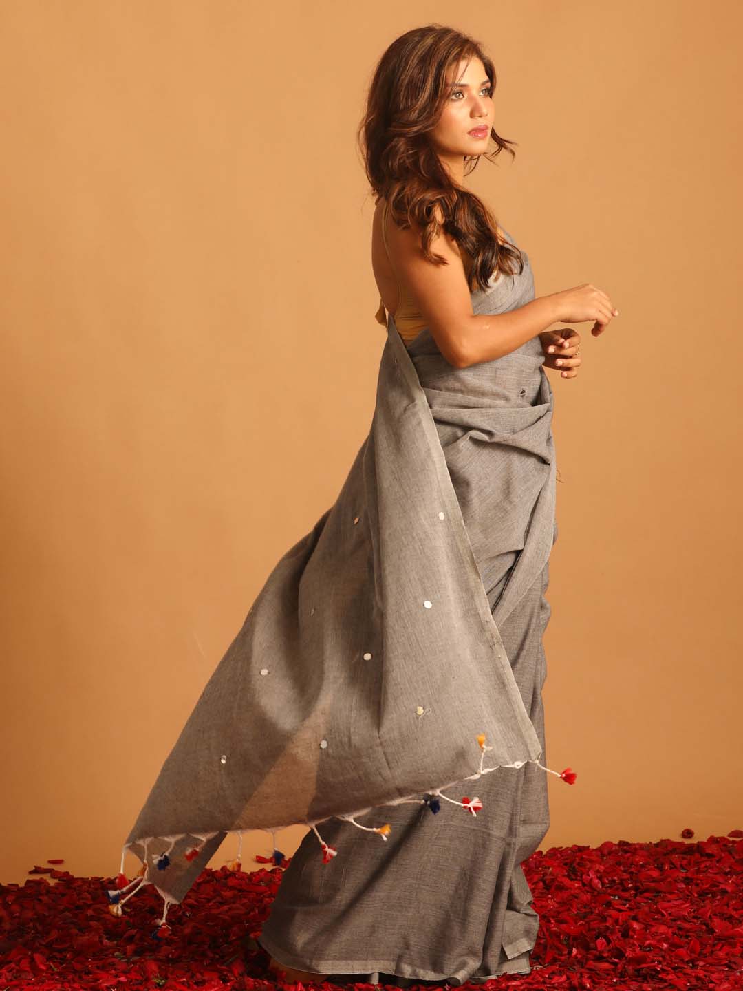 Indethnic Grey Solid Daily Wear - View 3