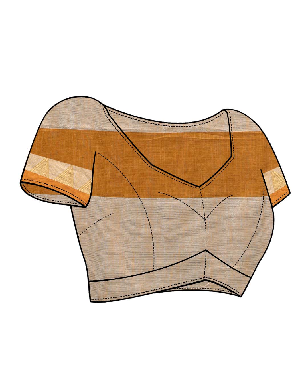 BEIGE HARMONY (HANDLOOM COTTON BLEND SAREE)