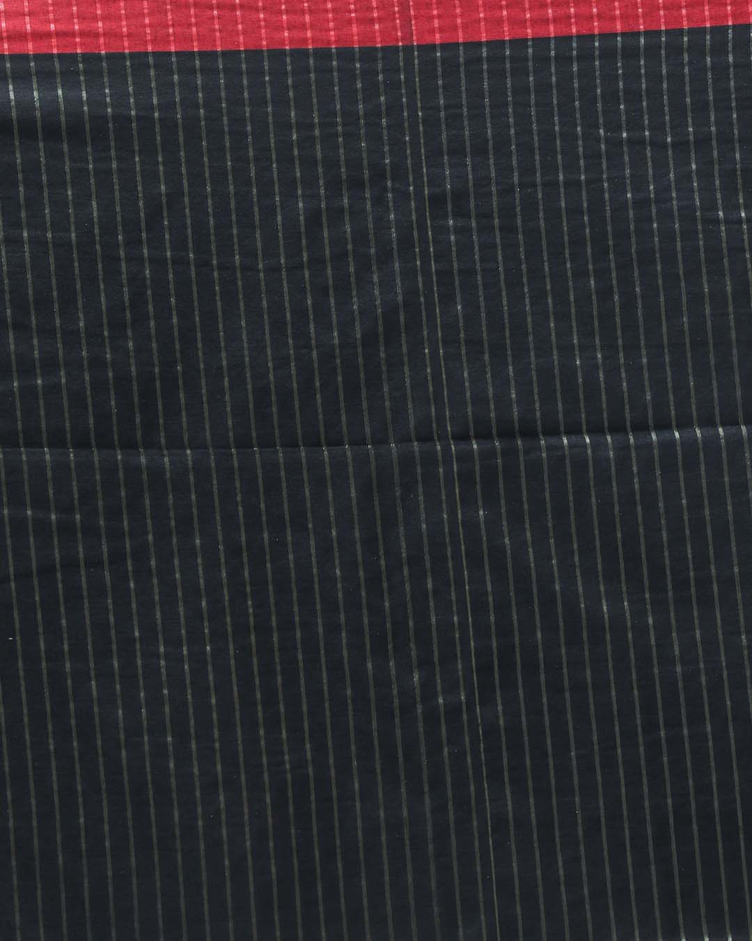EBONY STRIPES (BENGAL HANDLOOM COTTON BLEND SAREE)