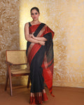 EBONY ELEGANCE (JAMDANI SAREE)