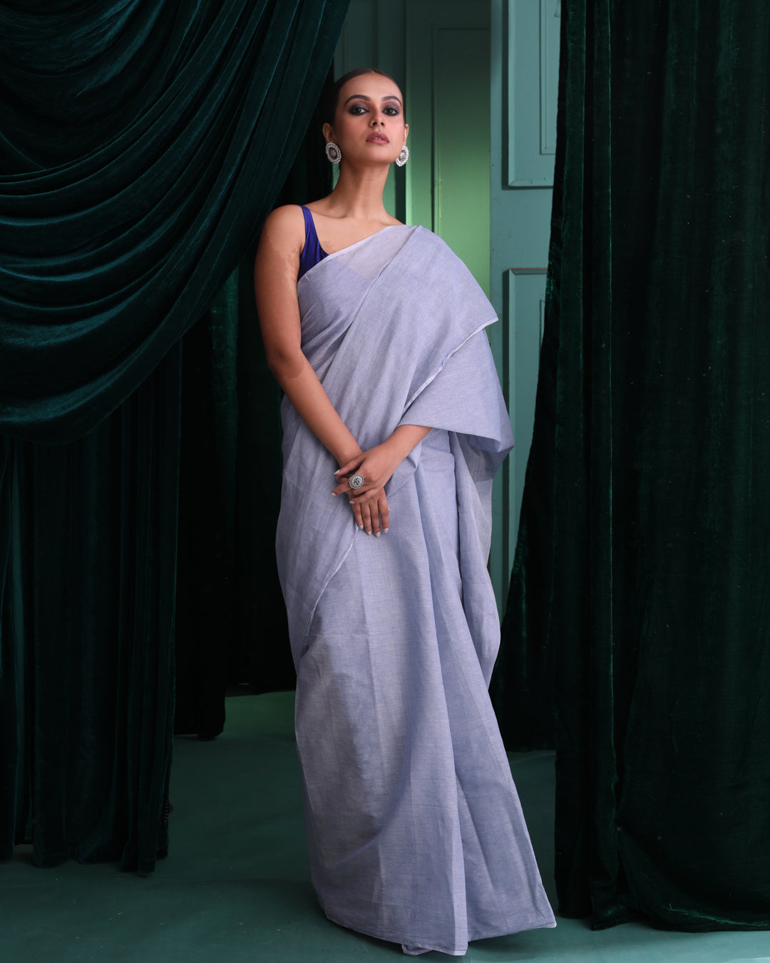 TIMELESS GRACE (HANDLOOM 100% PURE COTTON SAREE)
