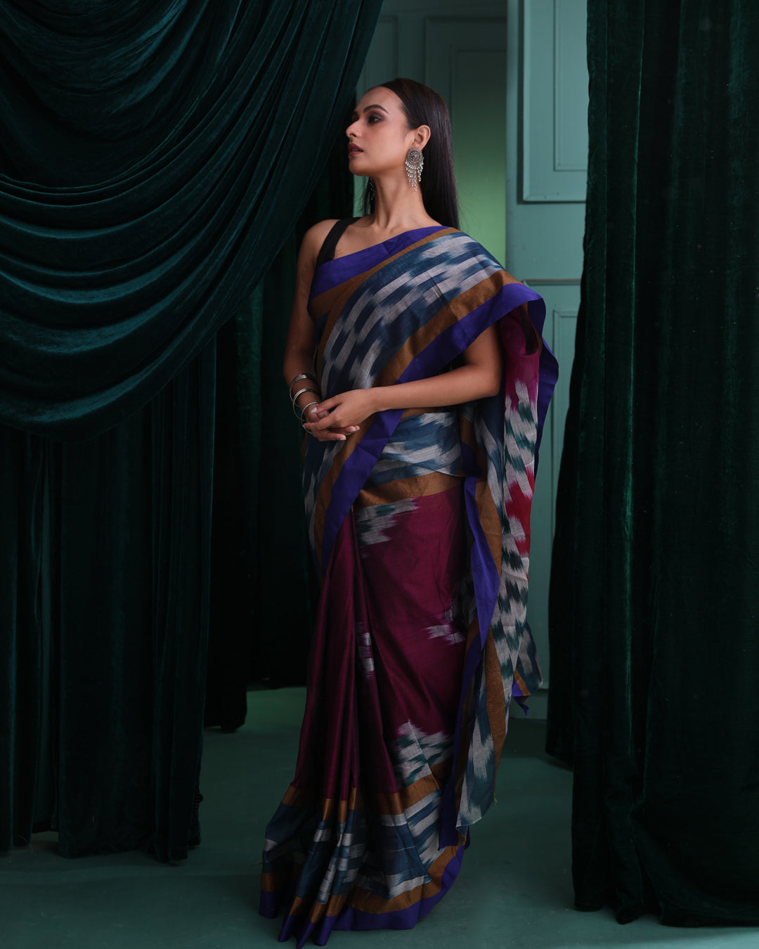 MAJESTIC VIOLET (IKAT SAREE)