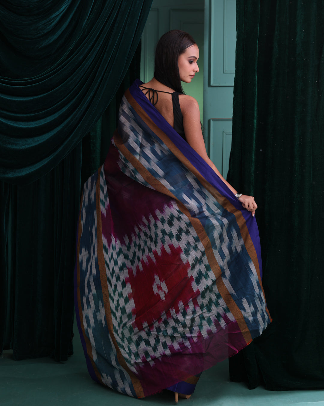 MAJESTIC VIOLET (IKAT SAREE)