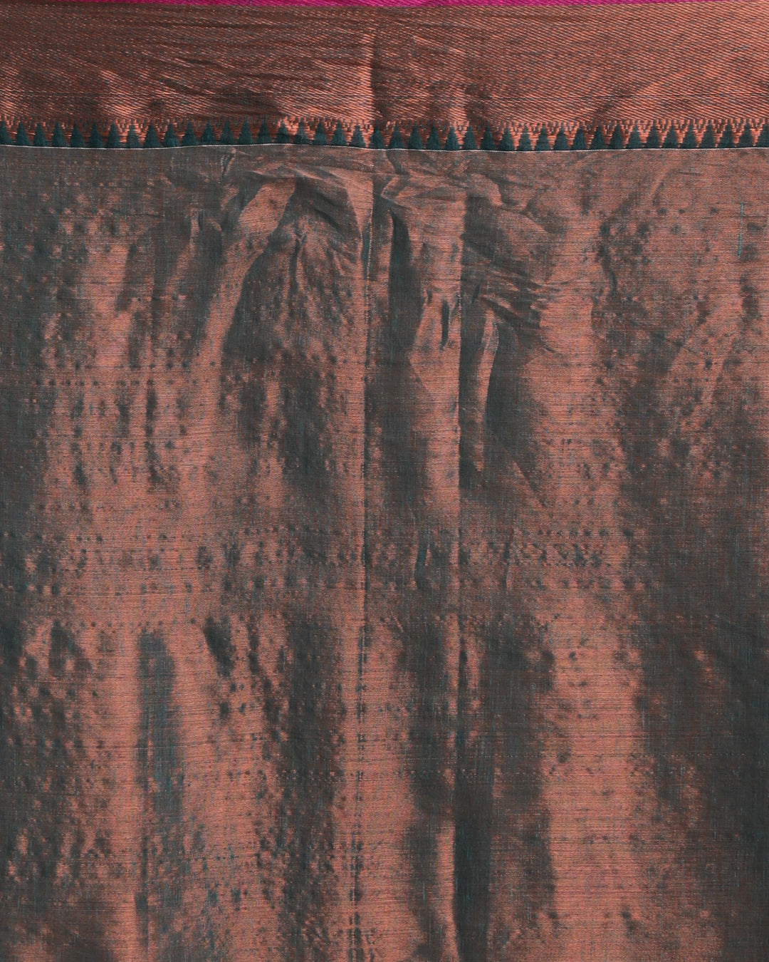 TEAL TWILIGHT (HANDLOOM COTTON BLEND SAREE)