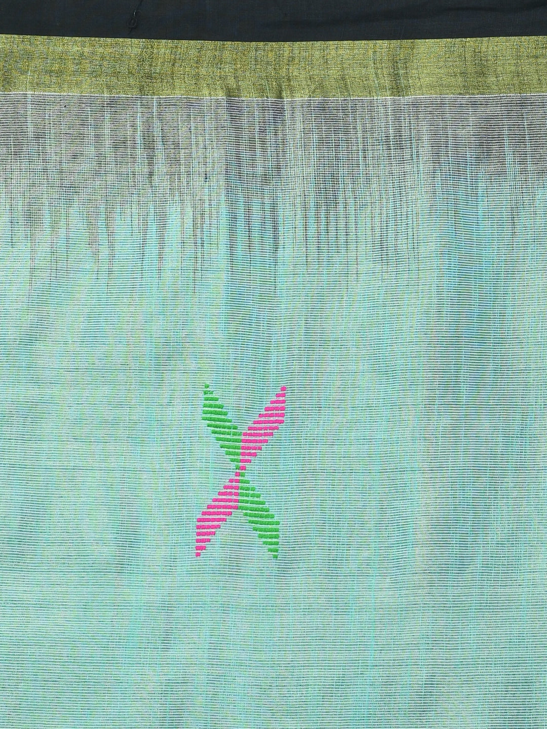 AZURE GRACE (HANDLOOM 100% PURE COTTON SAREE)