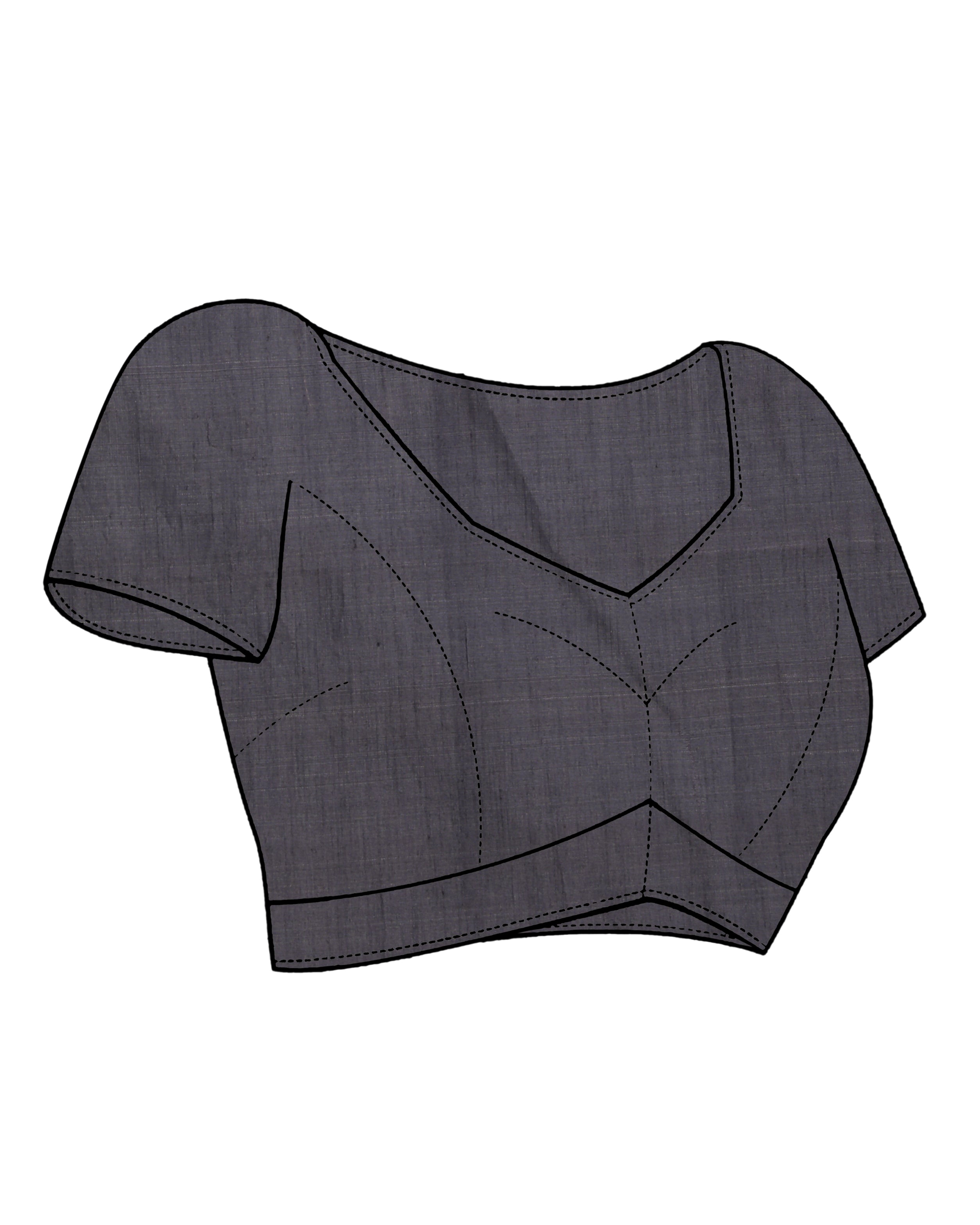 NOIR ELEGANCE (HANDLOOM POLYCOTTON SAREE)