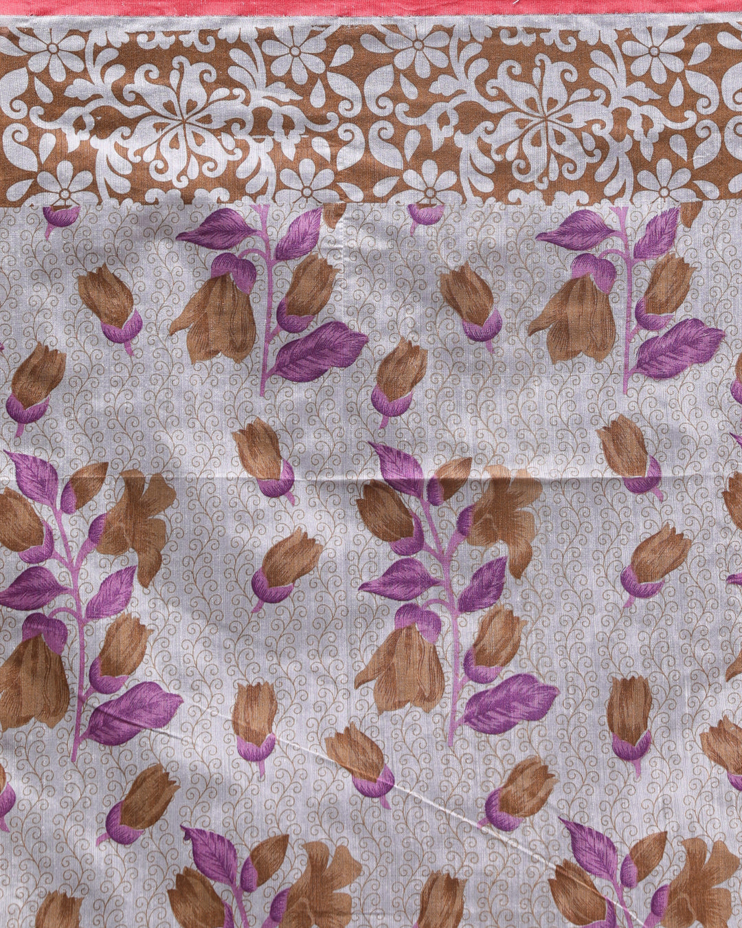 IVORY ECHO (HANDLOOM POLYESTER SAREE)