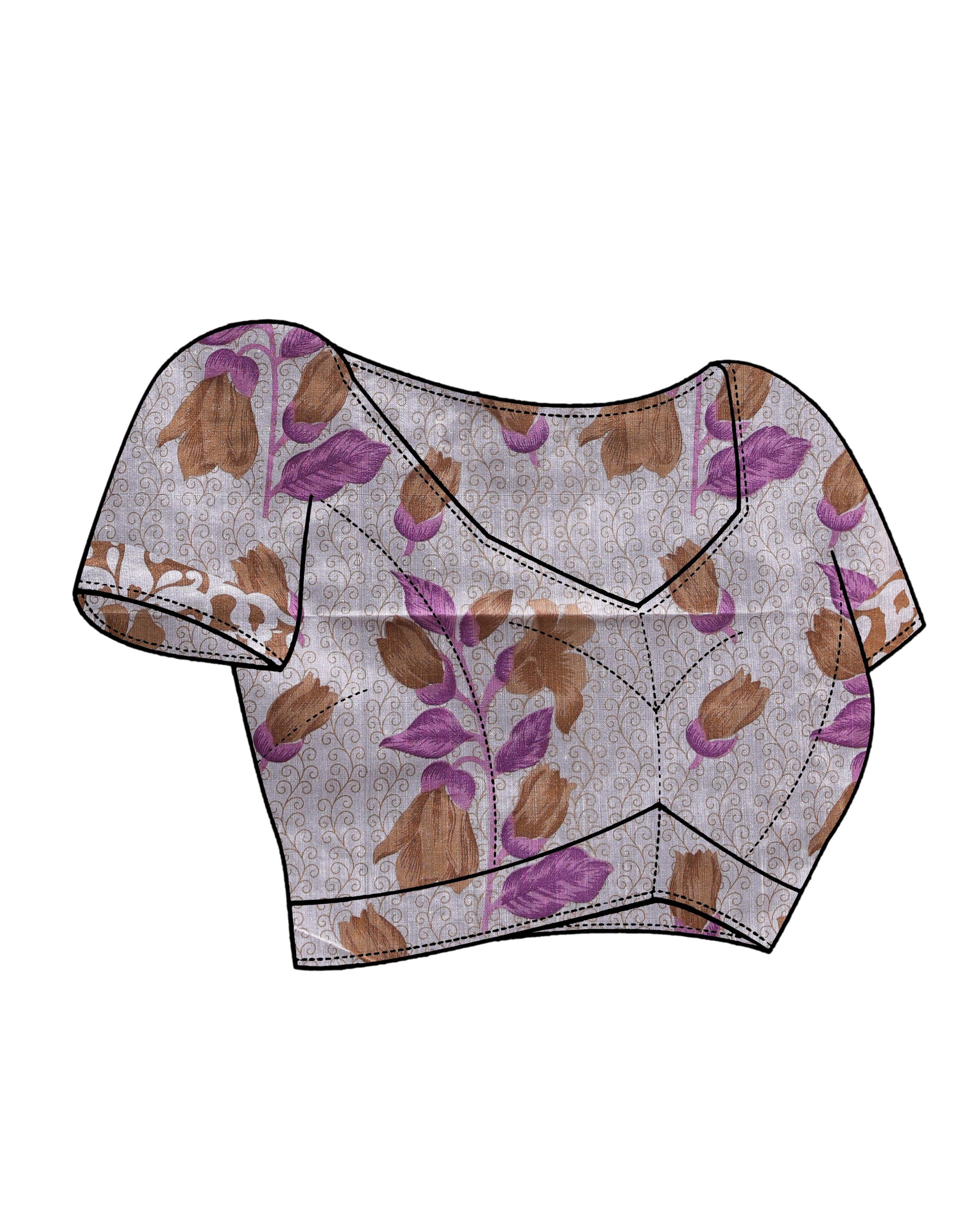 IVORY ECHO (HANDLOOM POLYESTER SAREE)