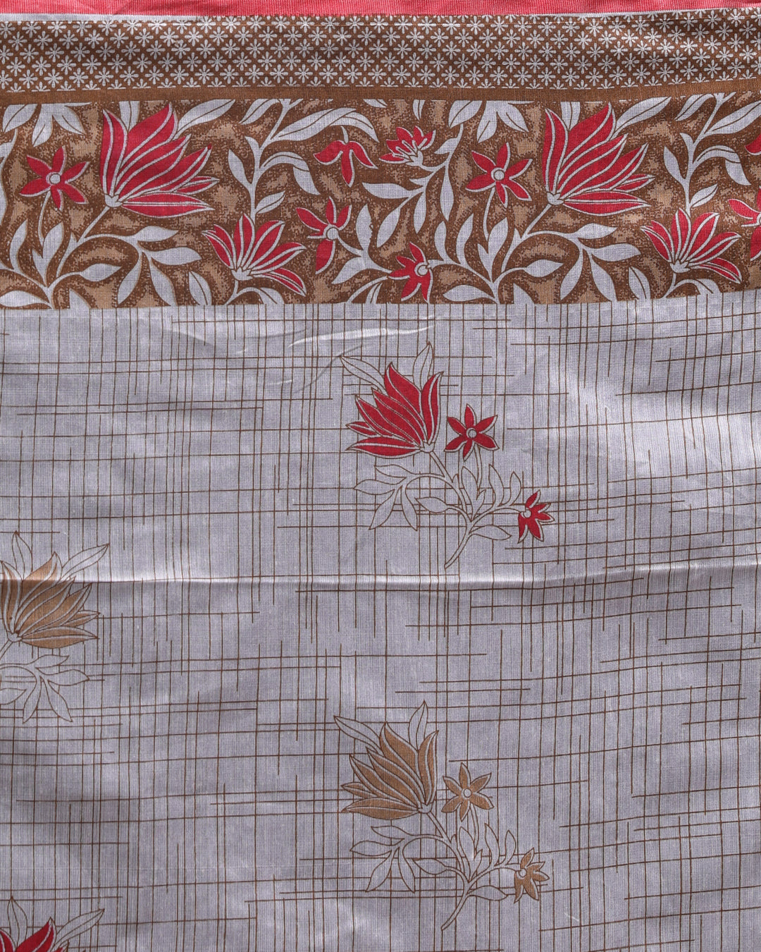 IVORY TRANQUILITY (HANDLOOM POLYESTER SAREE)