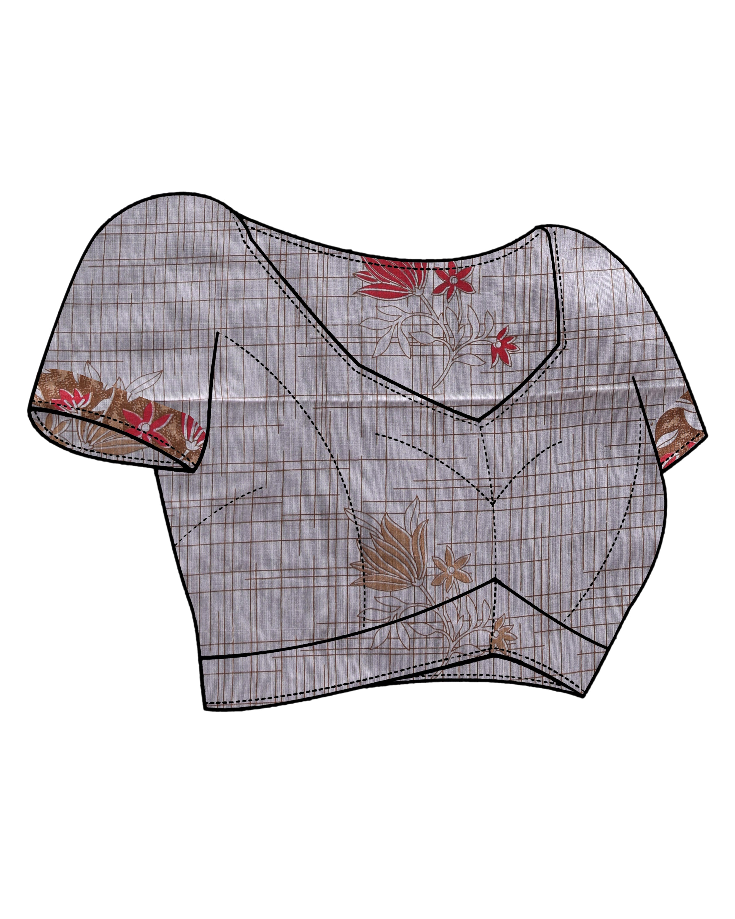 IVORY TRANQUILITY (HANDLOOM POLYESTER SAREE)