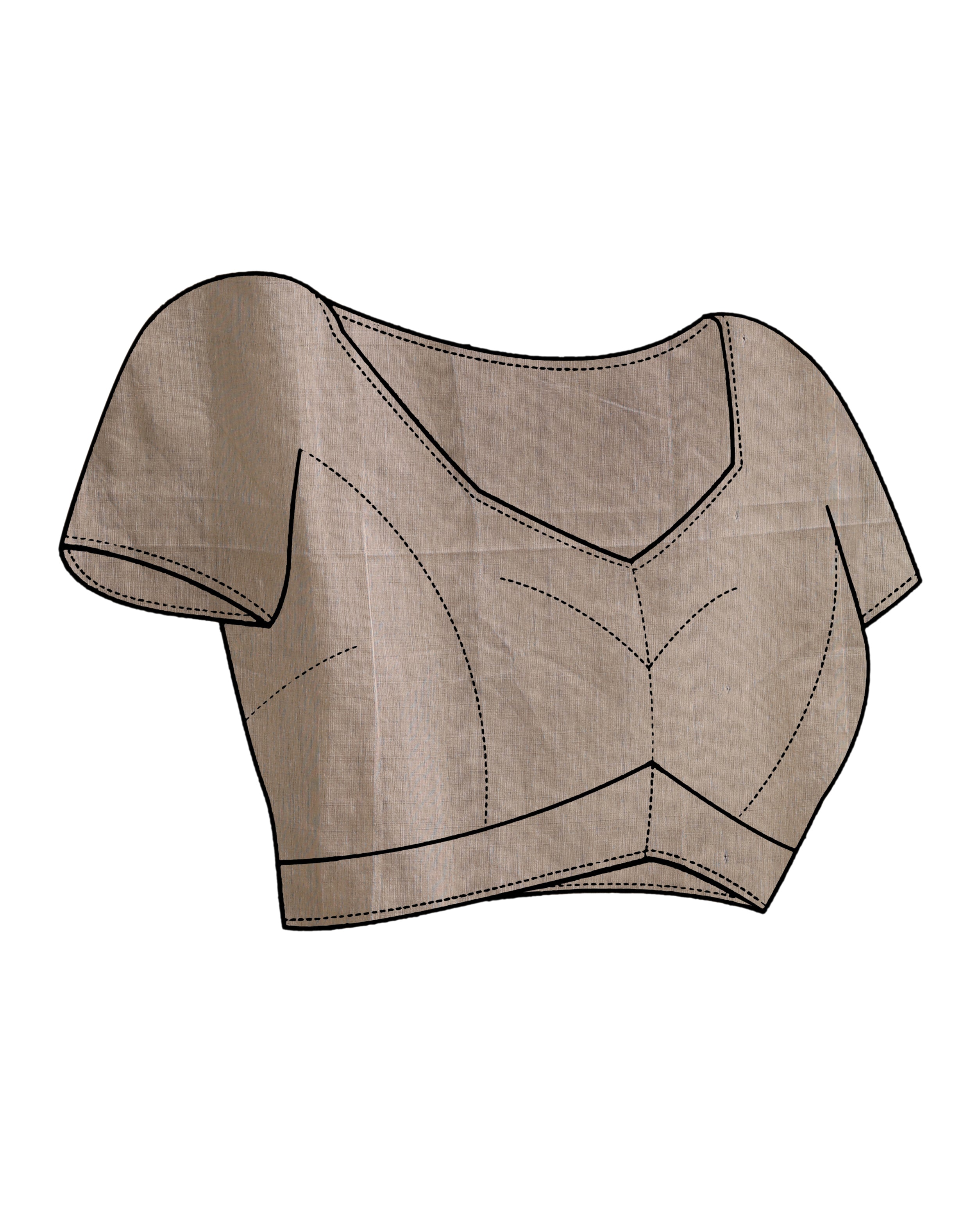 SUBTLE HARMONY (HANDLOOM POLYESTER SAREE)