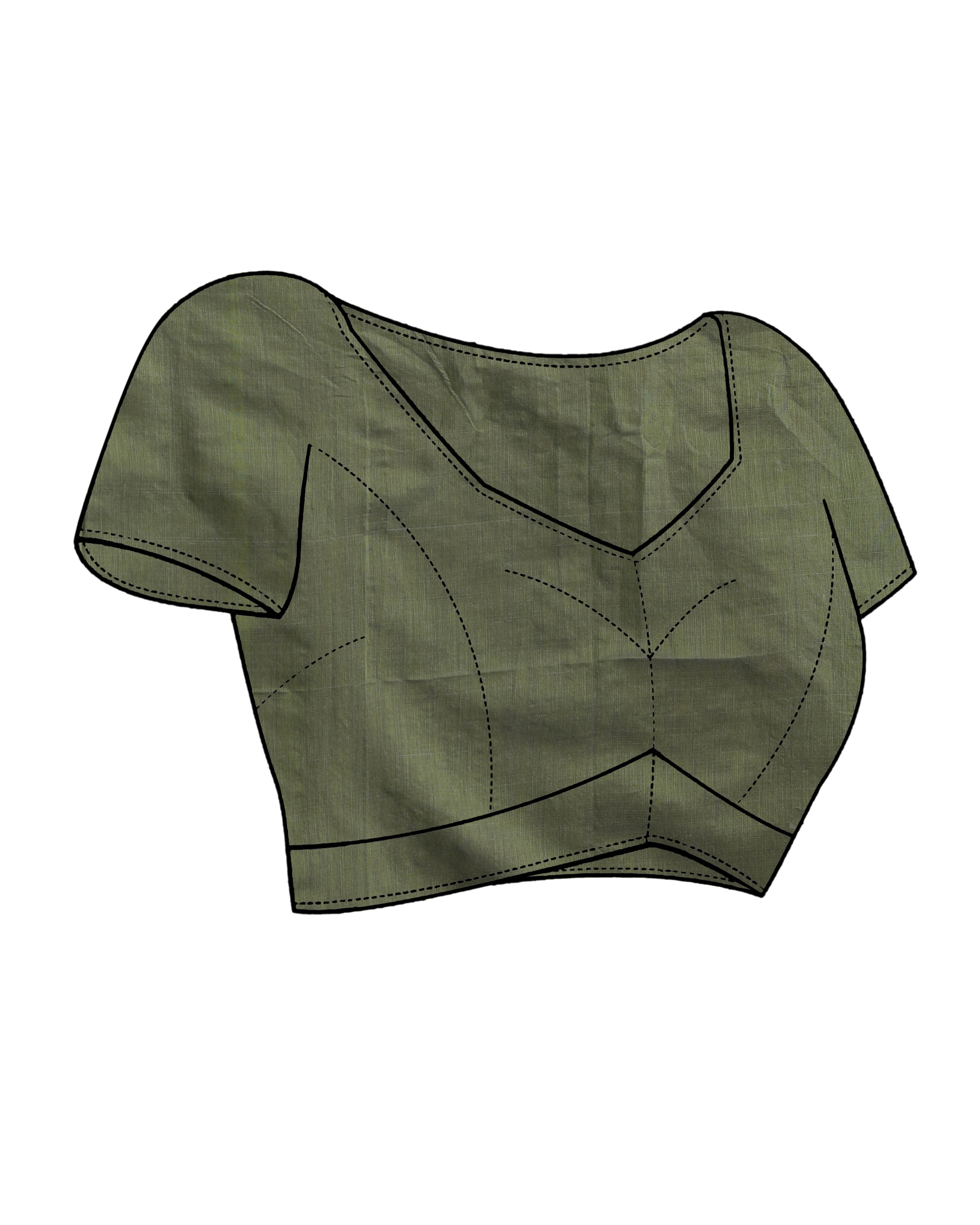 EMERALD GRACE (HANDLOOM POLYESTER SAREE)