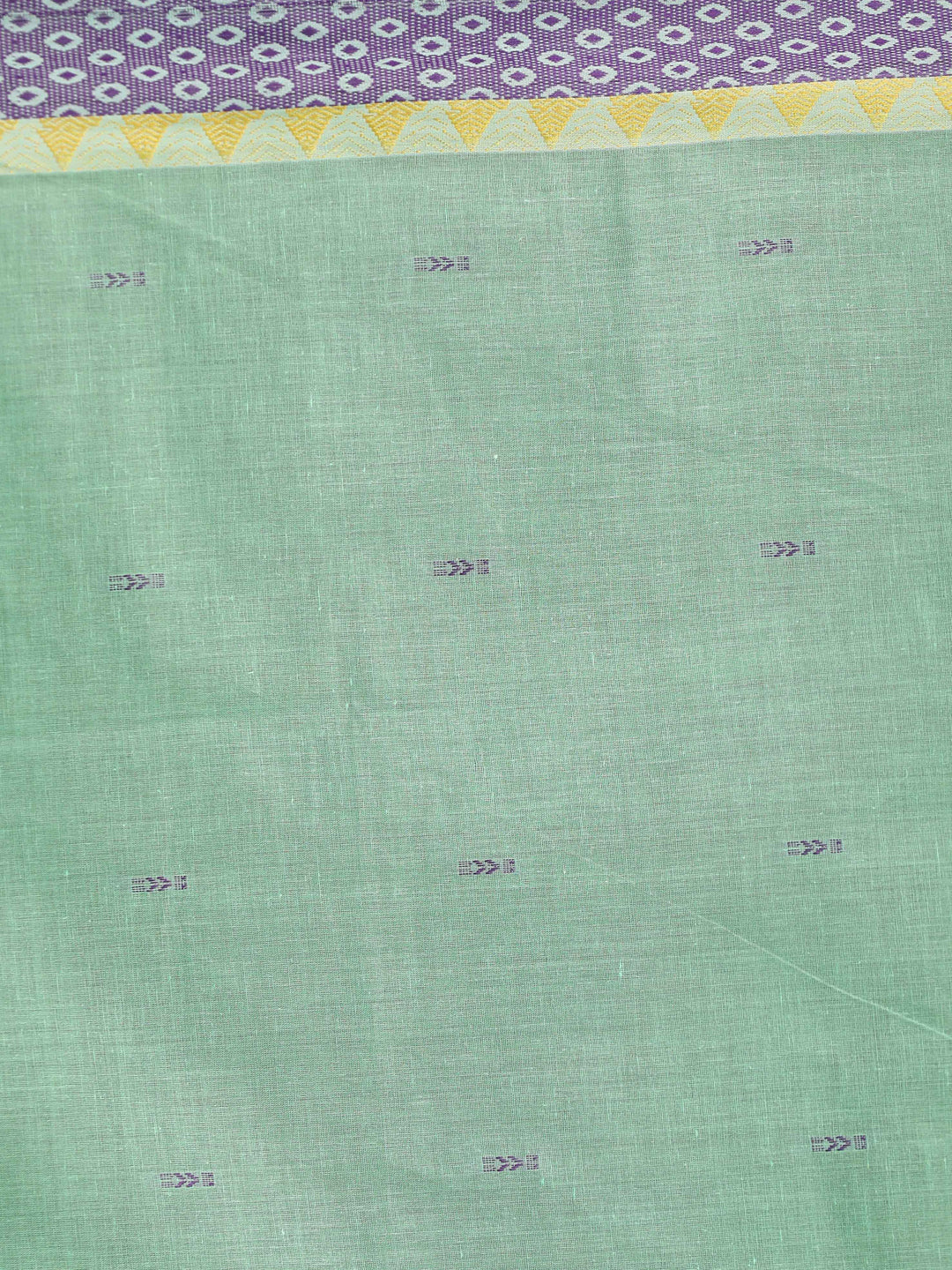 Indethnic Green Woven Design Saree - Saree Detail View