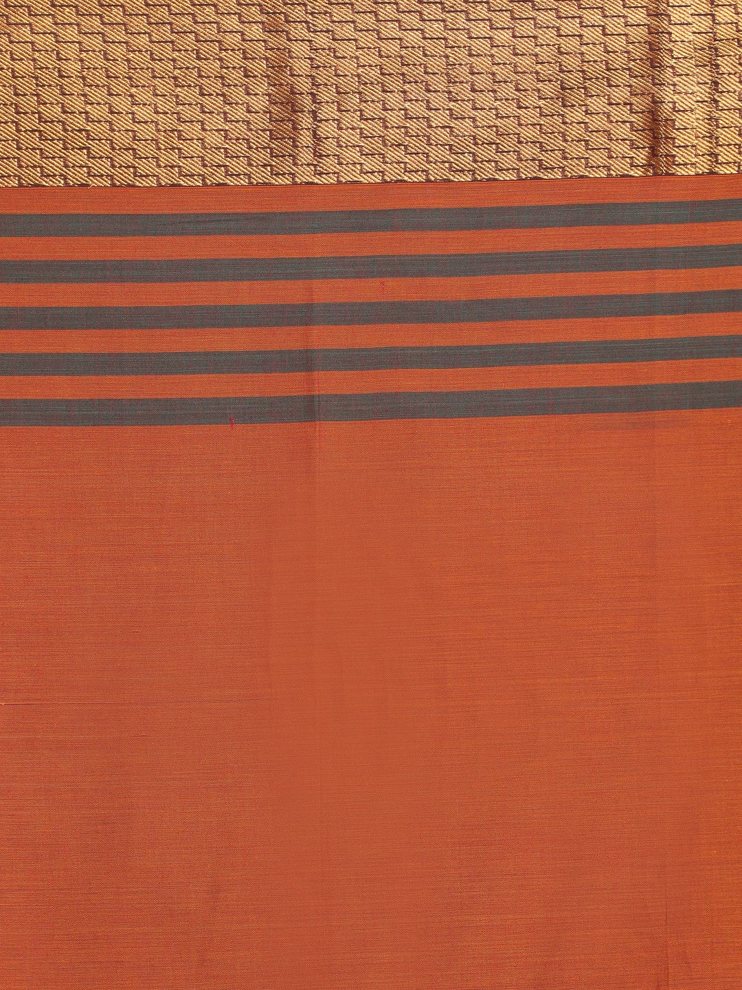 Indethnic Wine Pure Cotton Solid Saree - Saree Detail View