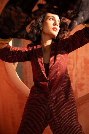 Ruby Glimmer(  3 PCS PANT SUIT CO-ORD SET)