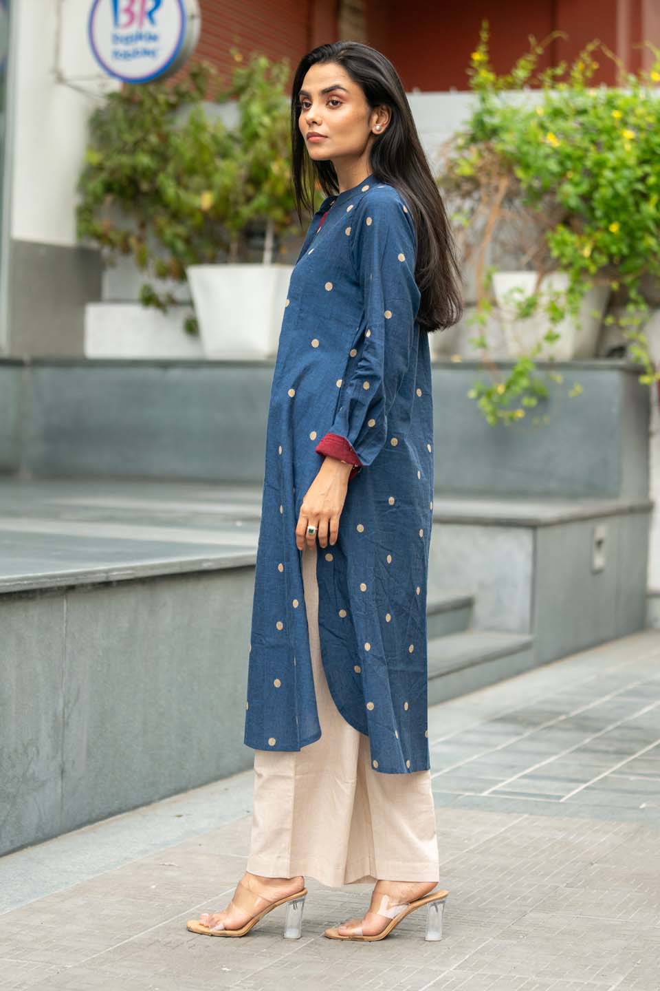 Midnight Buti — Hand Block Print Handloom Cotton Kurta