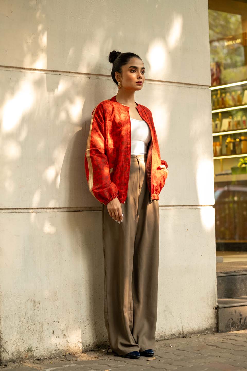 Ruby Red - Bomber Jacket