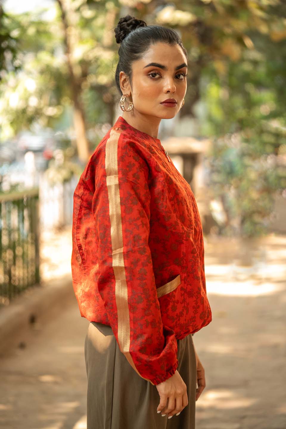 Ruby Red - Bomber Jacket