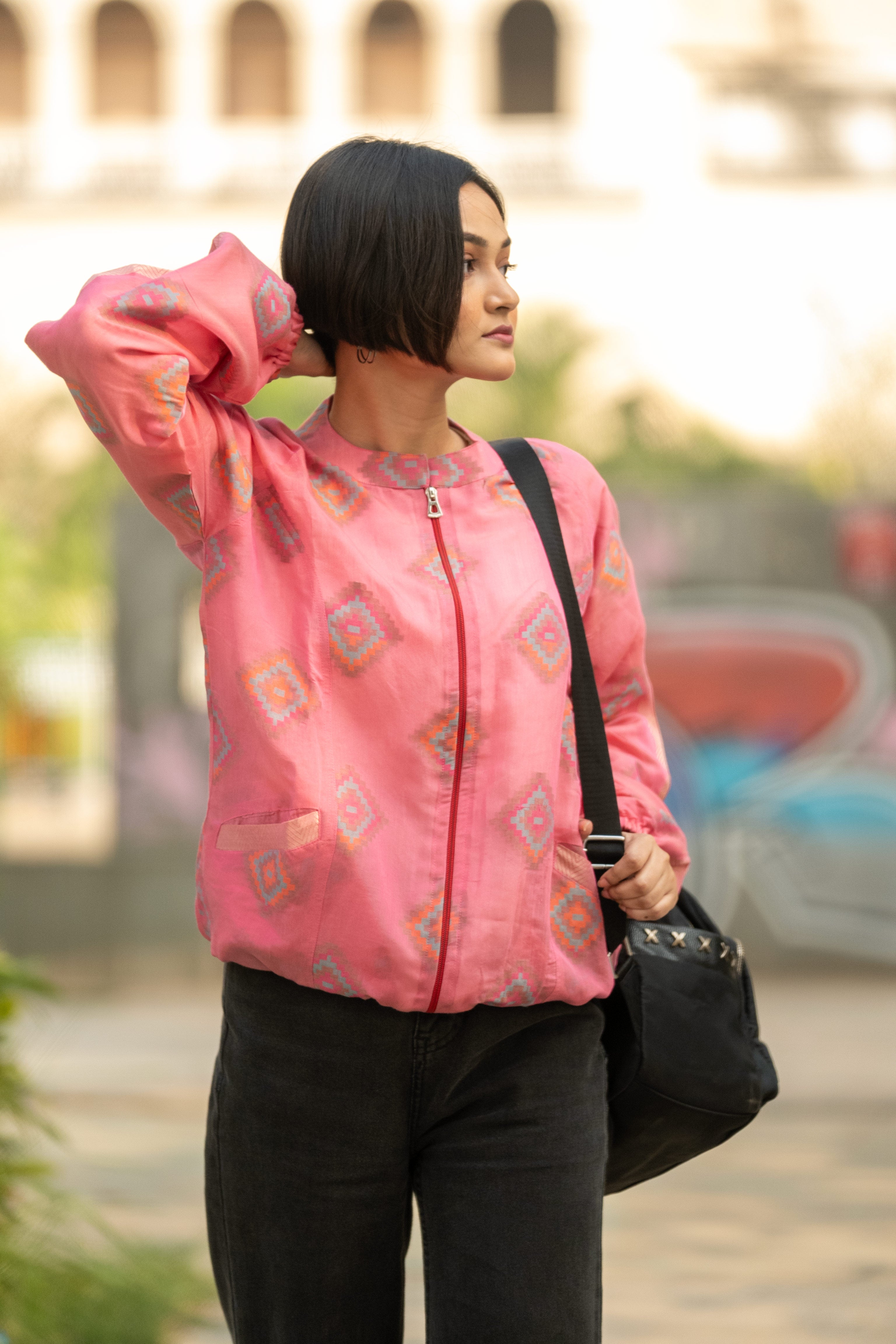Pixel Pink - Bomber Jacket