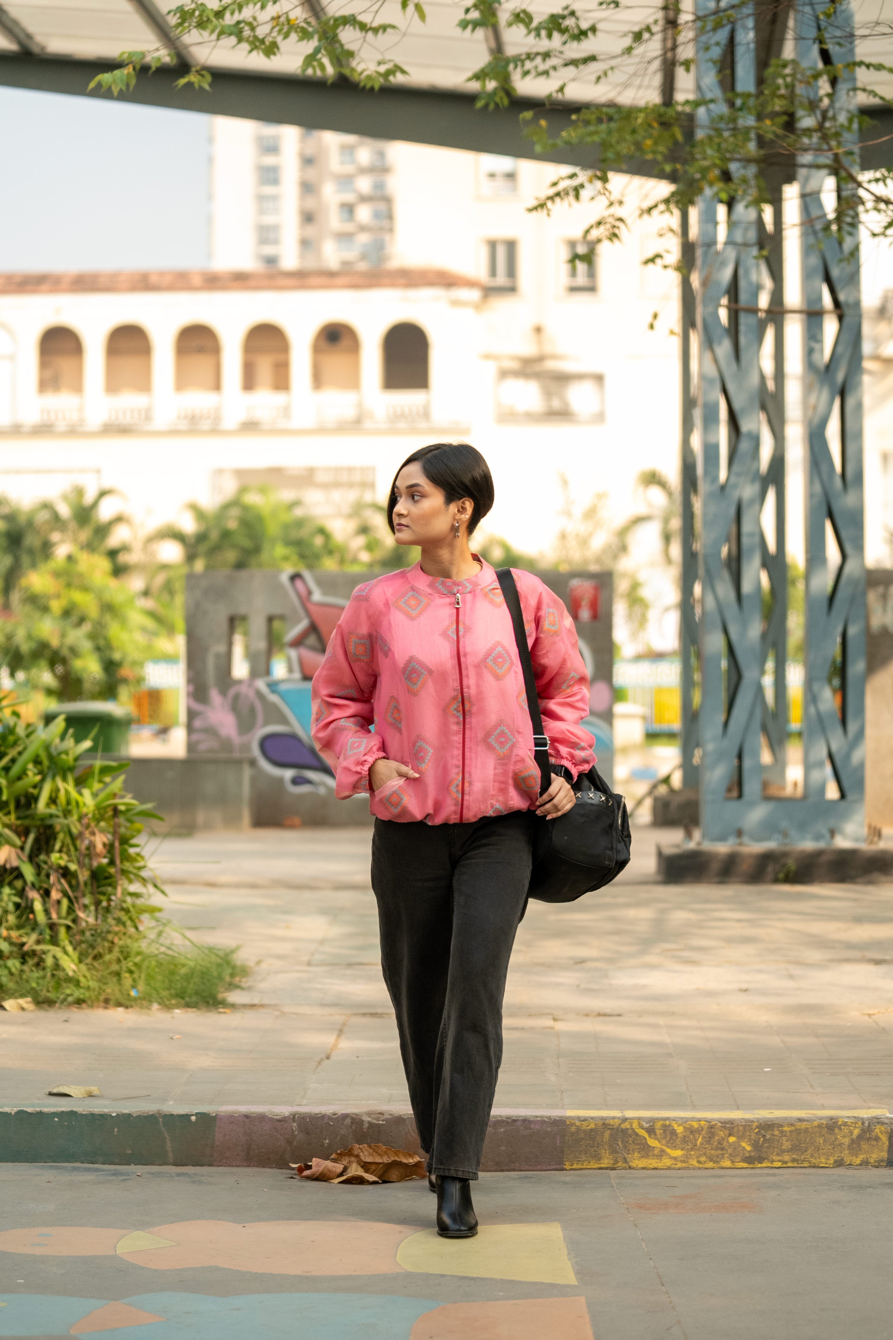 Pixel Pink - Bomber Jacket