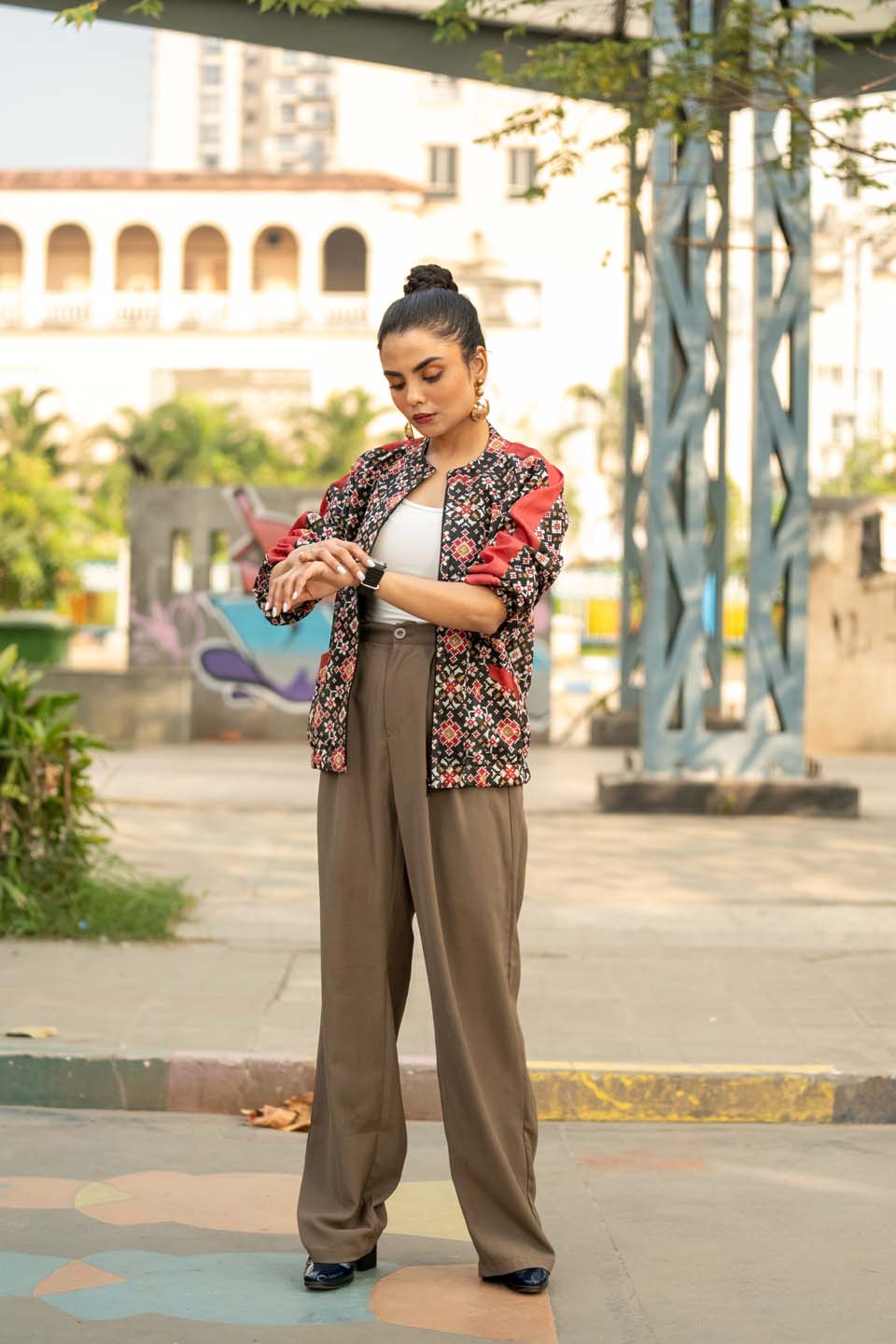 Nightfall Mosaic - Bomber Jacket