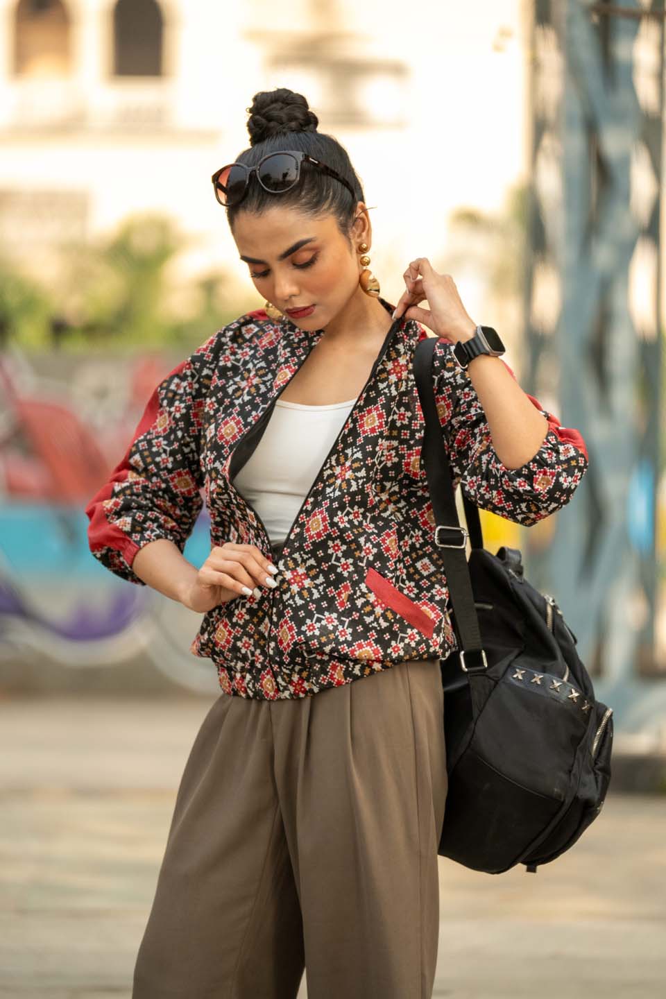 Nightfall Mosaic - Bomber Jacket